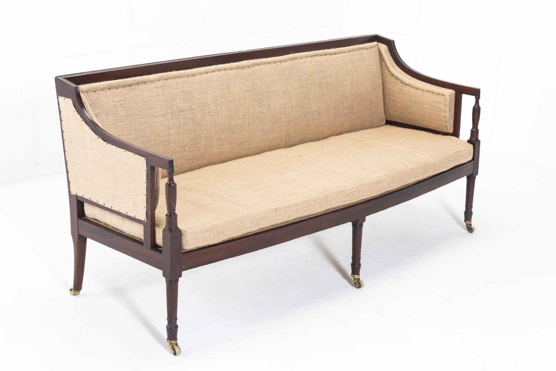 19th Century English Regency Mahogany Sofa