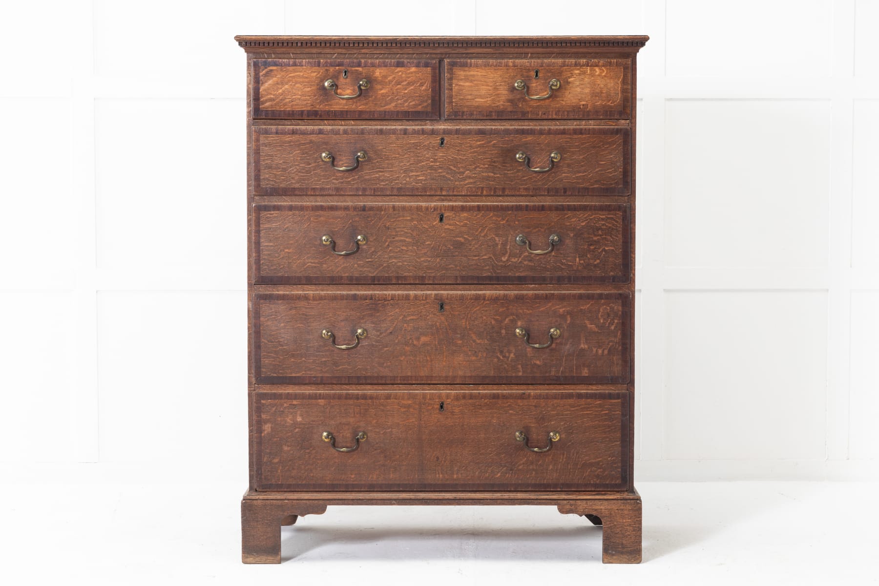 18th Century George III Oak Chest of Drawers
