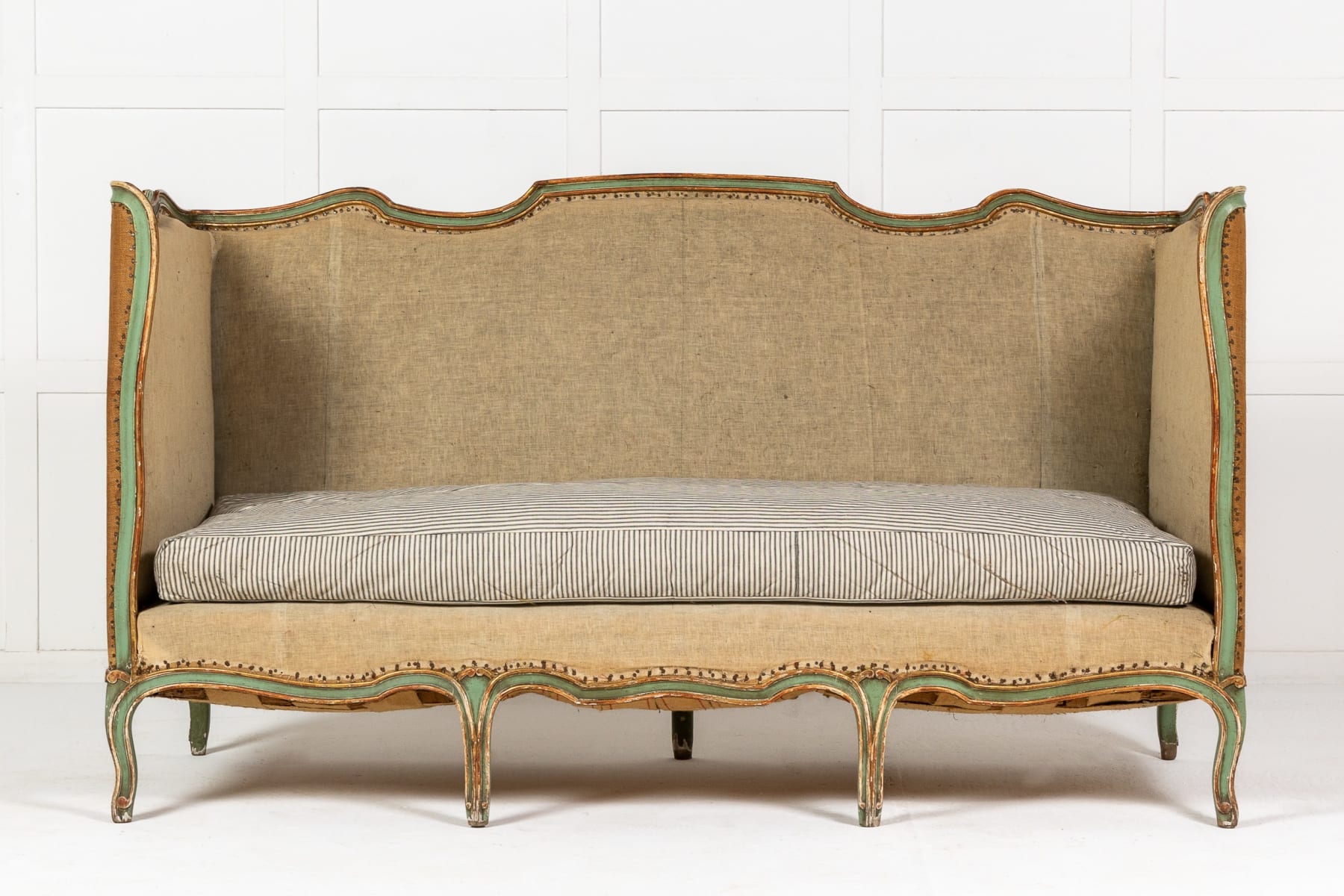 Large 19th Century French Painted Sofa
