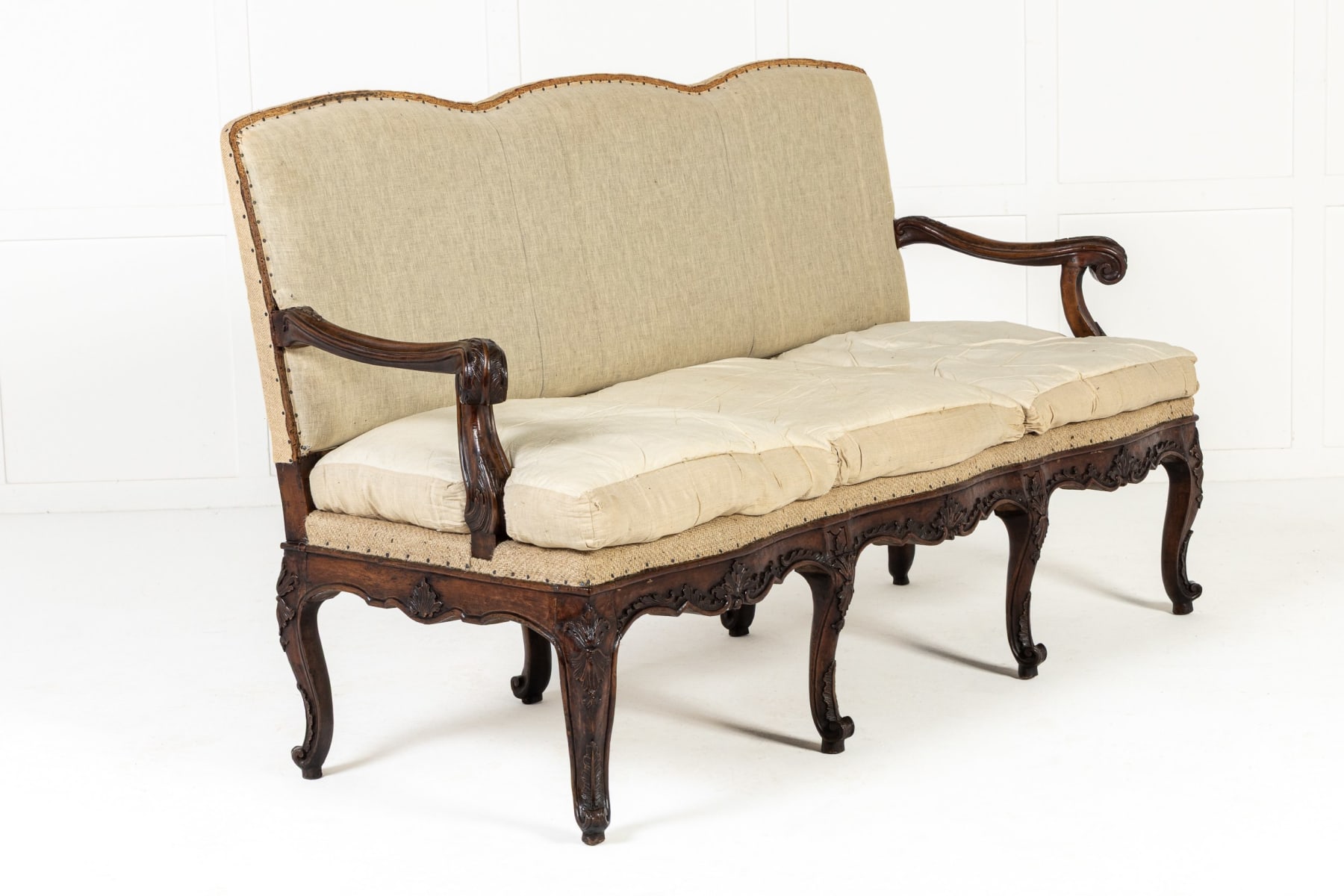 18th Century Italian Walnut Sofa