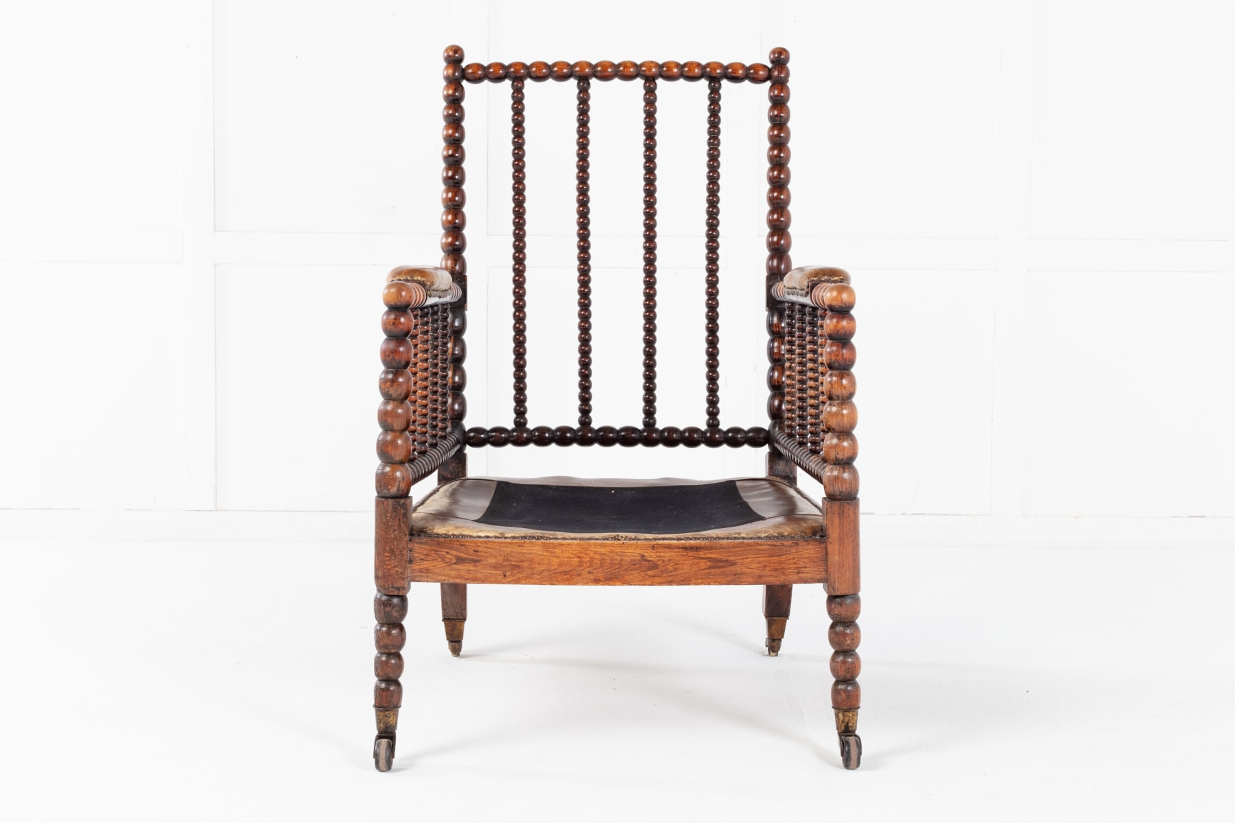 SOLD, 19th Century English Regency Simulated Rosewood Bobbin Chair