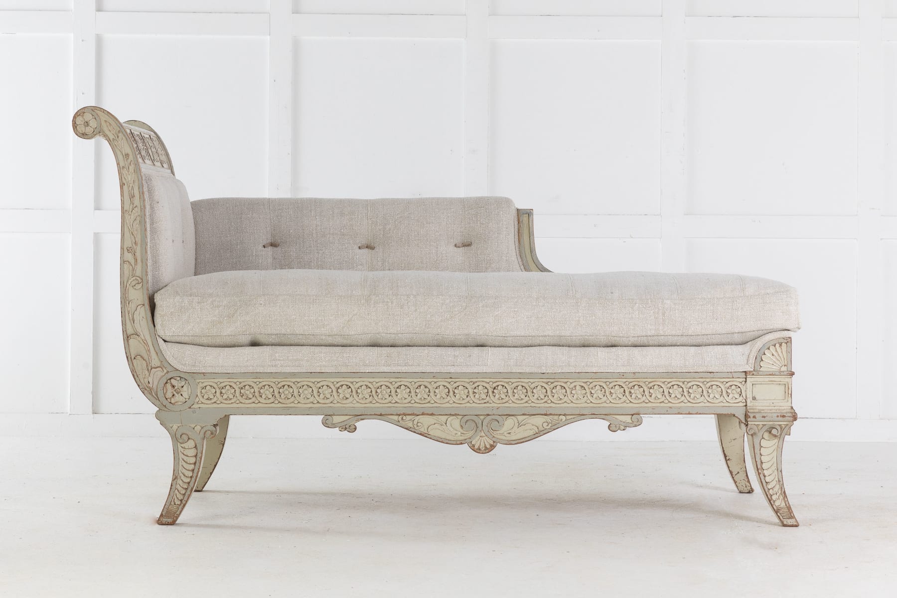 SOLD, 19th Century French Carved Wood Day Bed