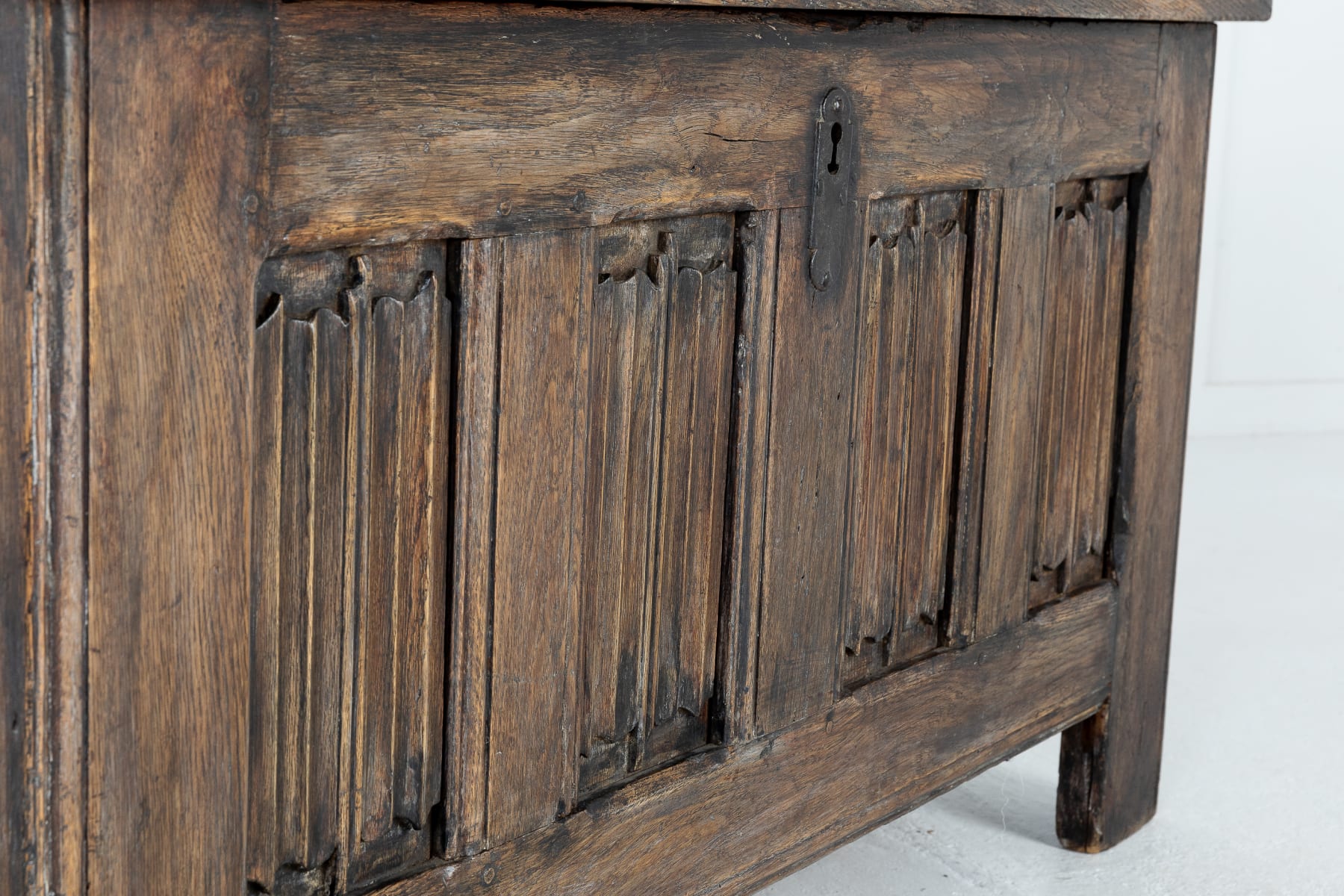 SOLD, Early 18th Century Linen Trunk