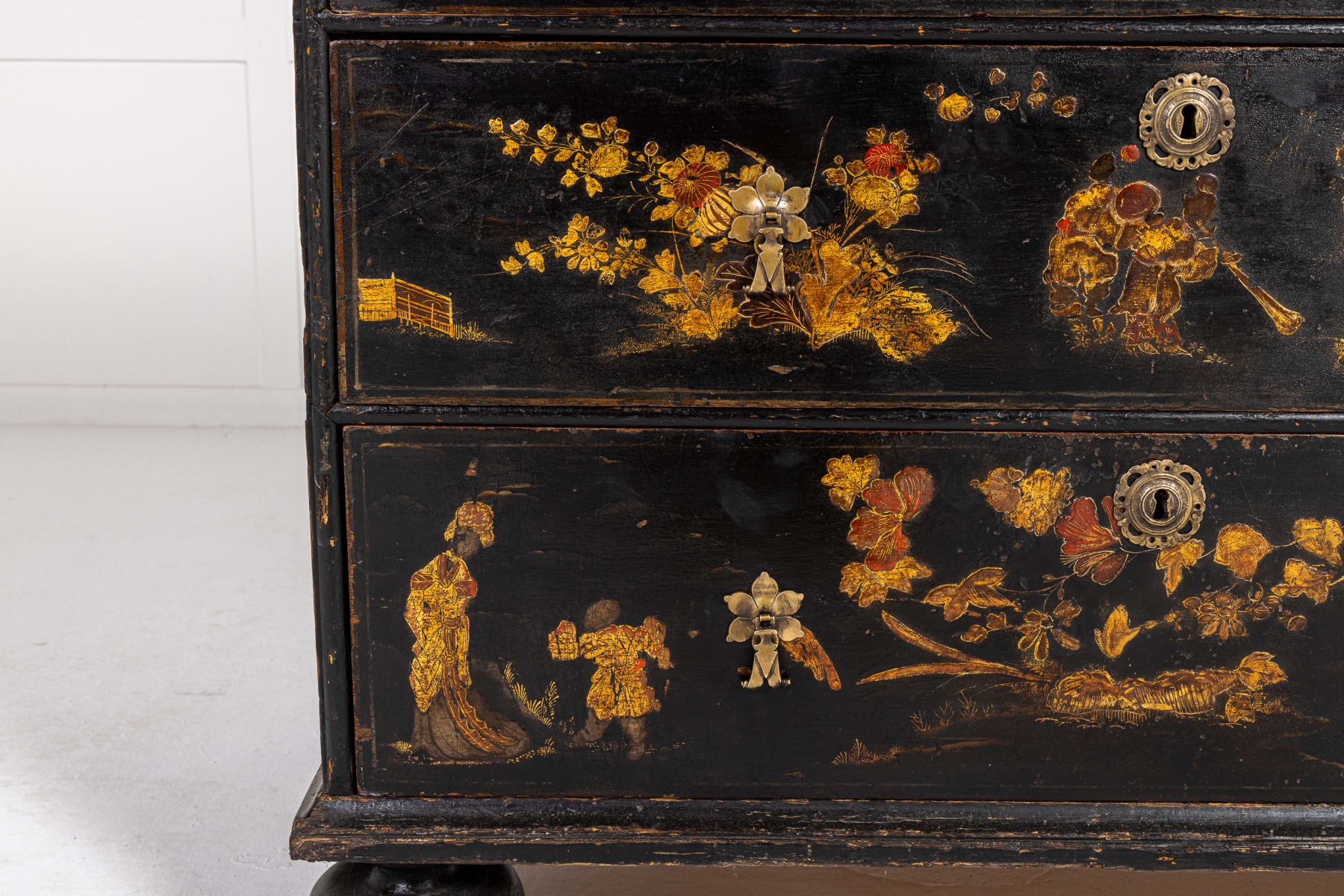Early 18th Century English Japanned Chest of Drawers