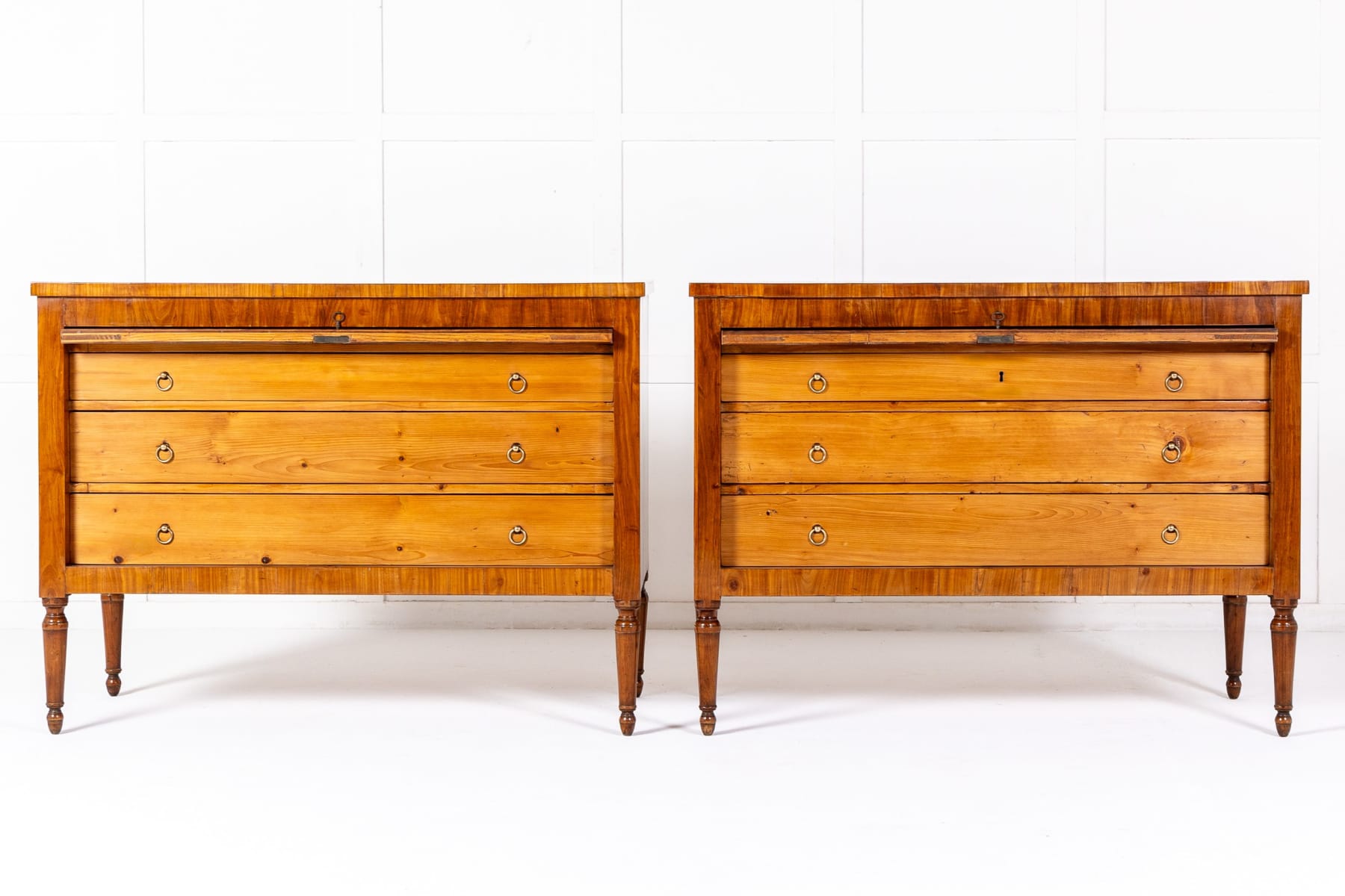Pair of Early 19th Century Cherrywood Commodes