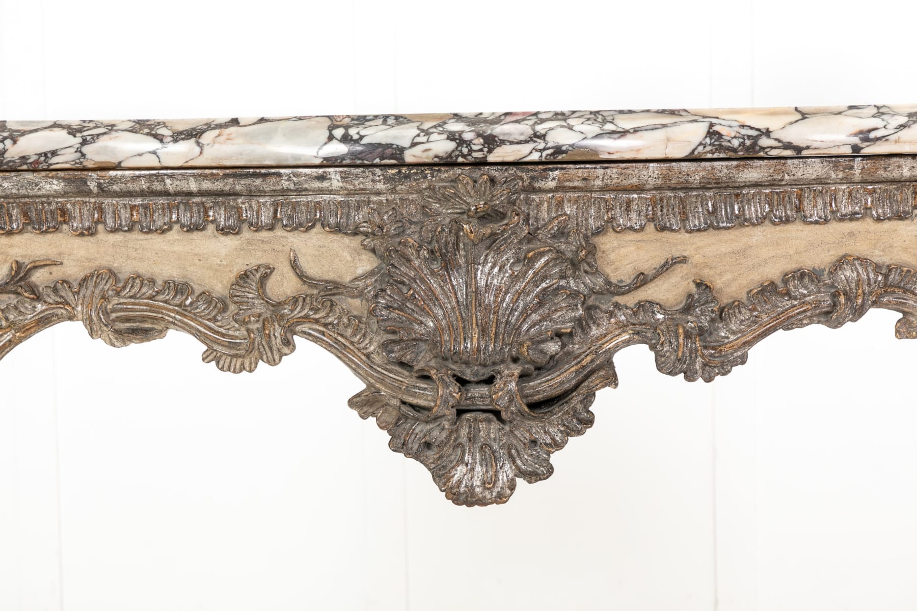 18th Century Italian Console Table with Marble Top