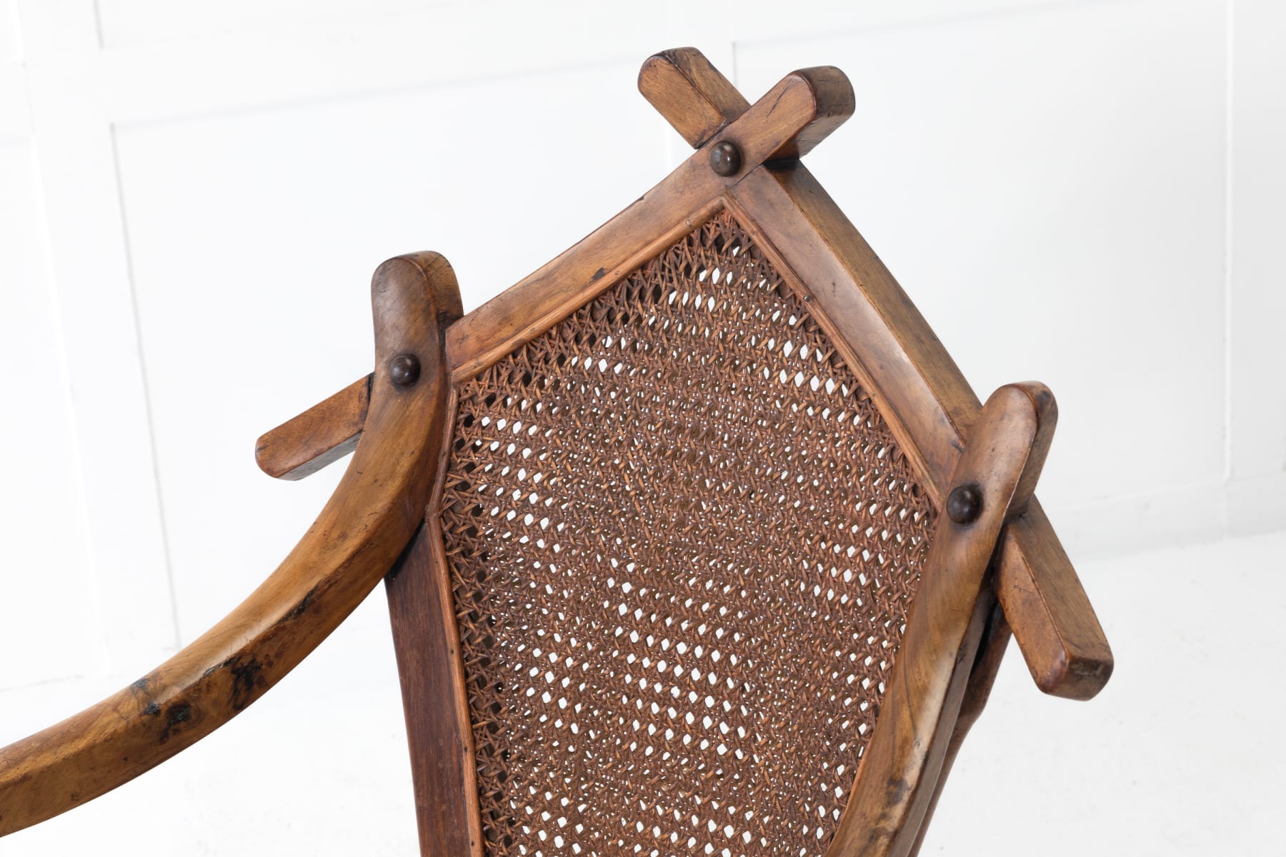 19th Century Walnut and Cane Chair