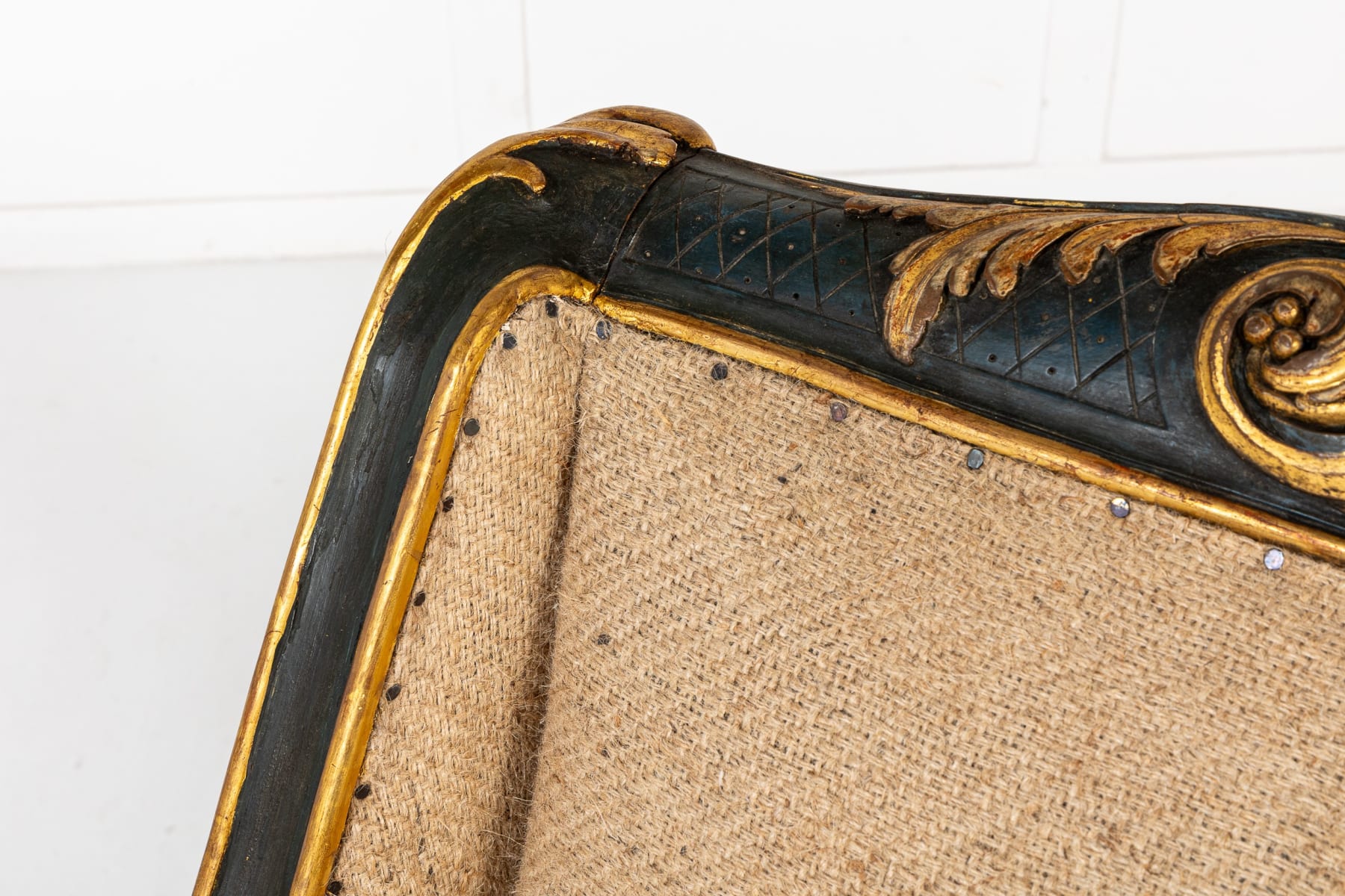 Pair of Italian Painted and Gilded Armchairs c.1900