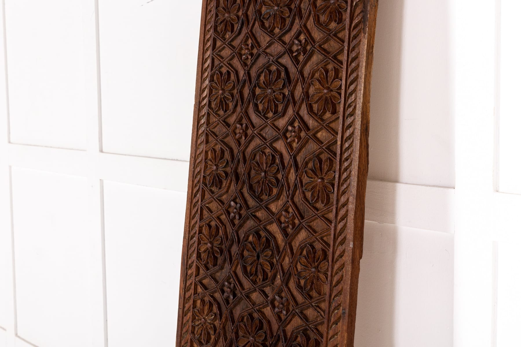 Large 19th Century Syrian Carved Hardwood Panel