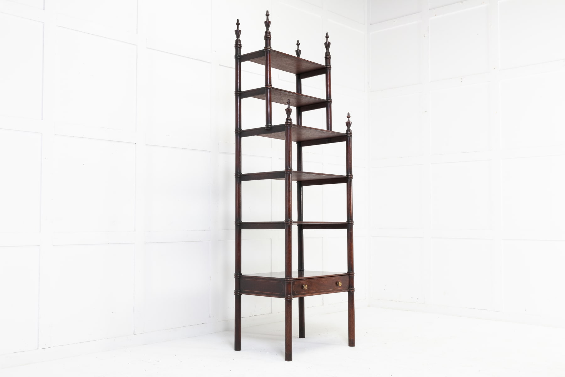 Large 19th Century Regency Mahogany Whatnot
