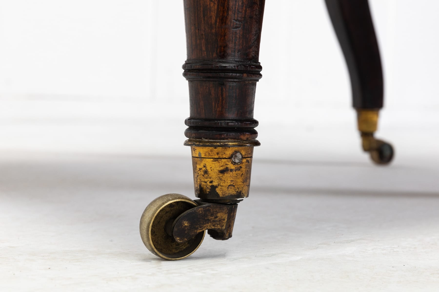 Pair of Large 19th Century English Simulated Rosewood Armchairs