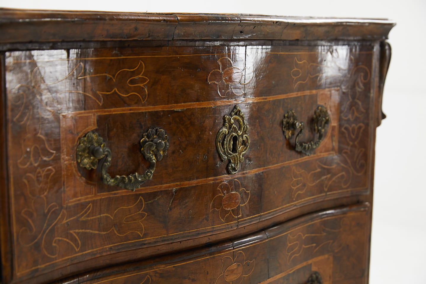 Rare 18th Century Inlaid Spanish Chest of Drawers