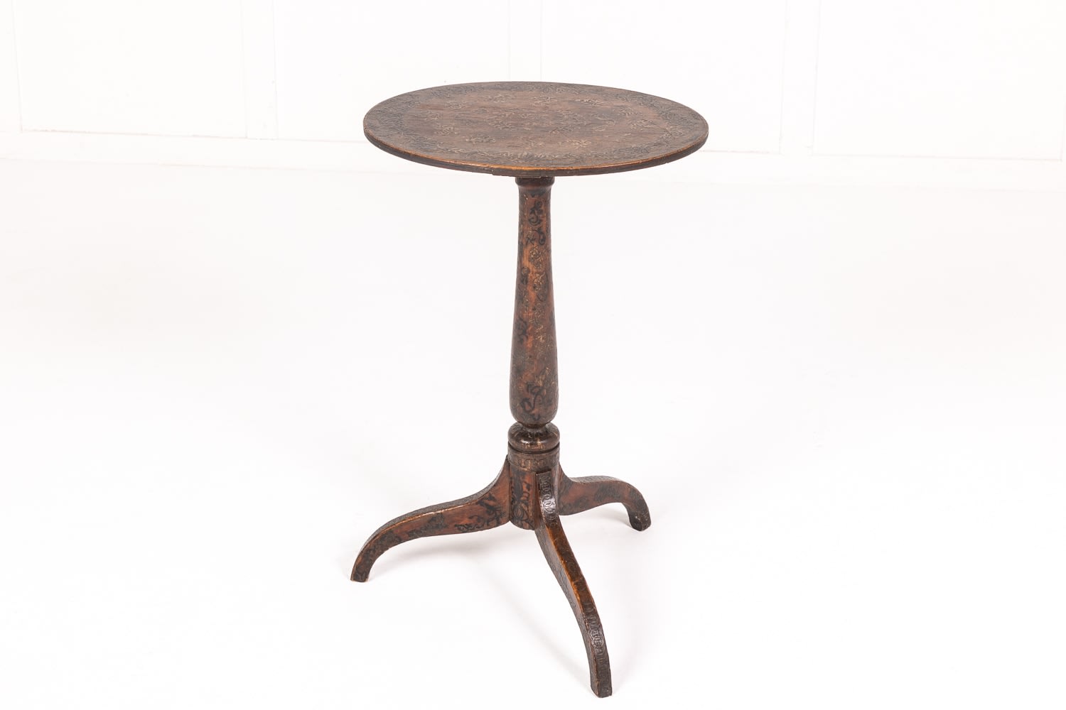 19th Century English Regency Painted Pine Occasional Table