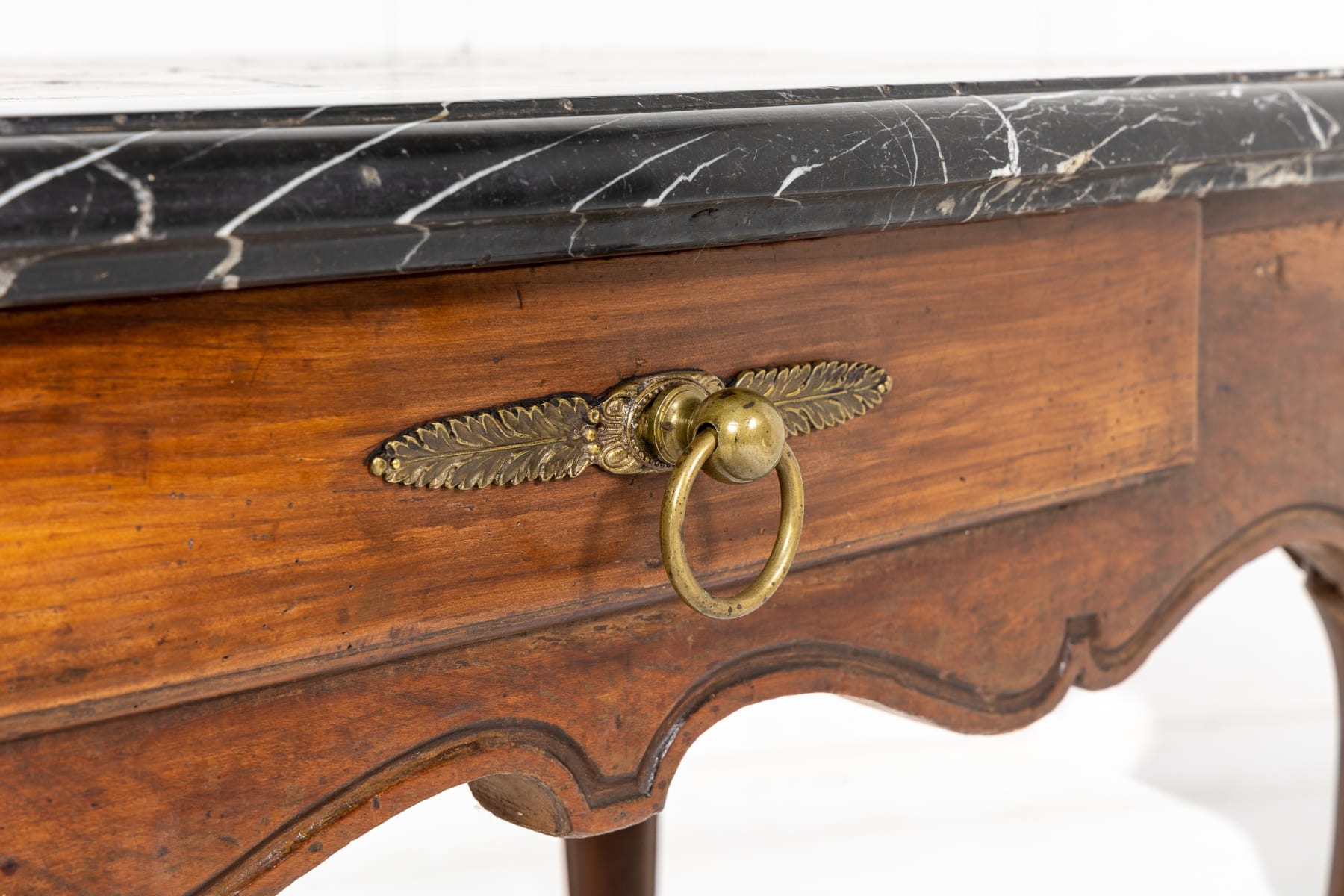 18th Century French Console Table with Marble Top