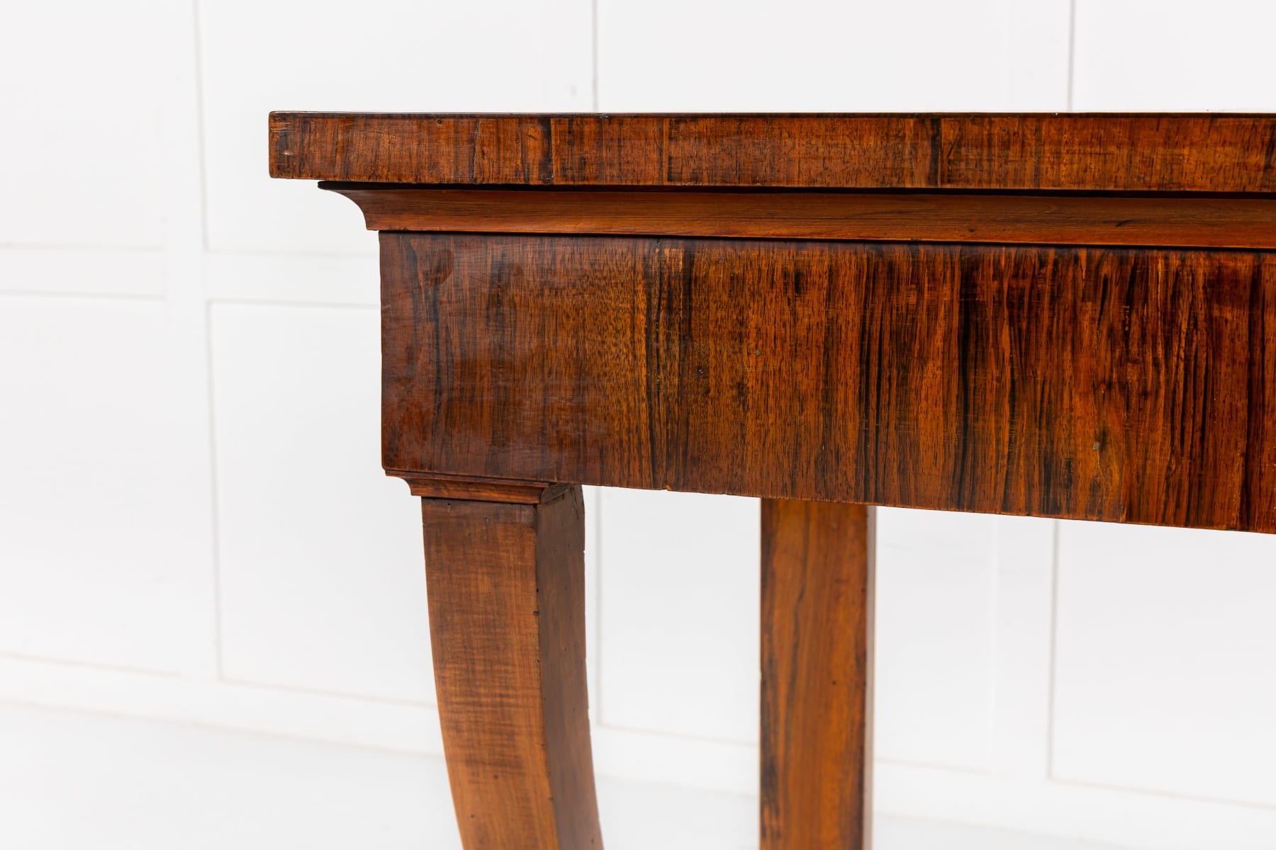 Pair of 19th Century Italian Walnut Console Tables