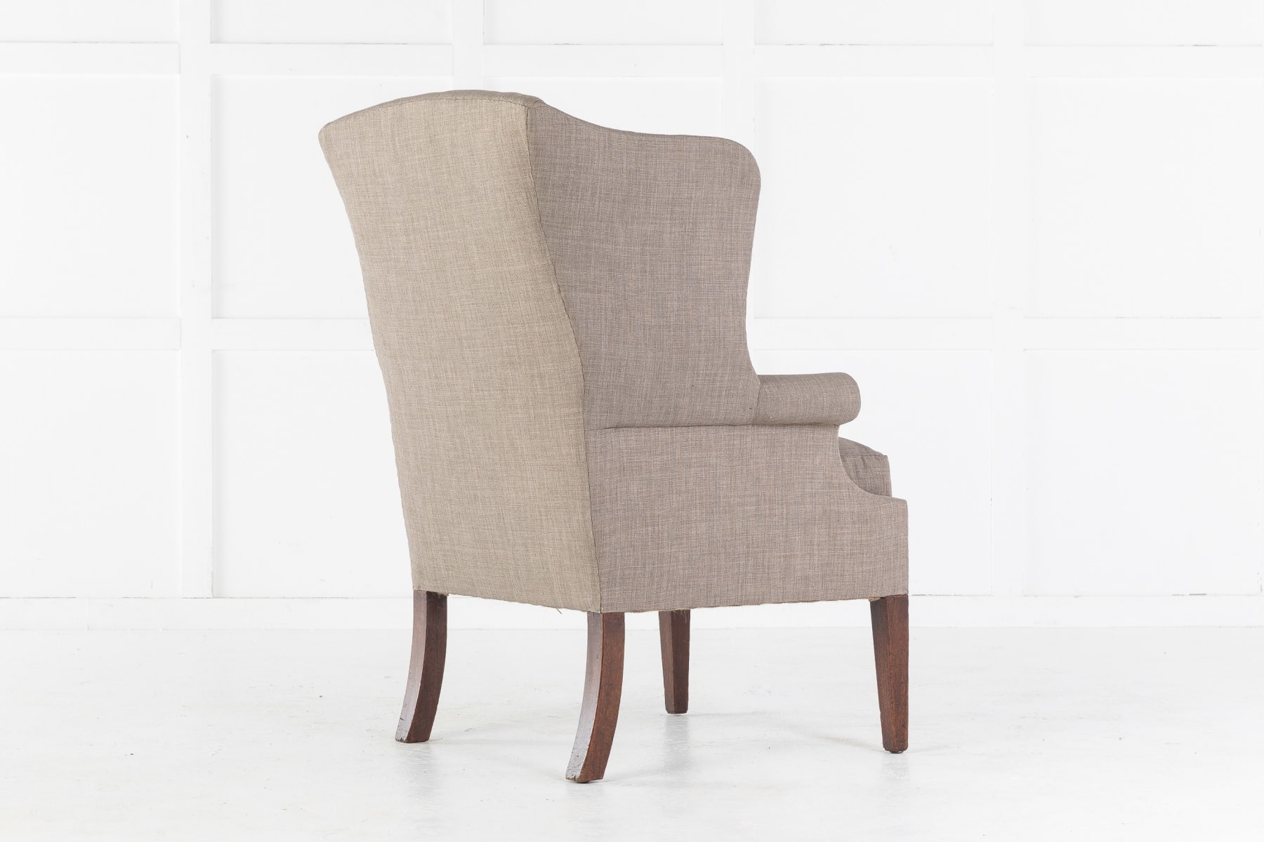 SOLD, 19th Century English Mahogany Wing Chair