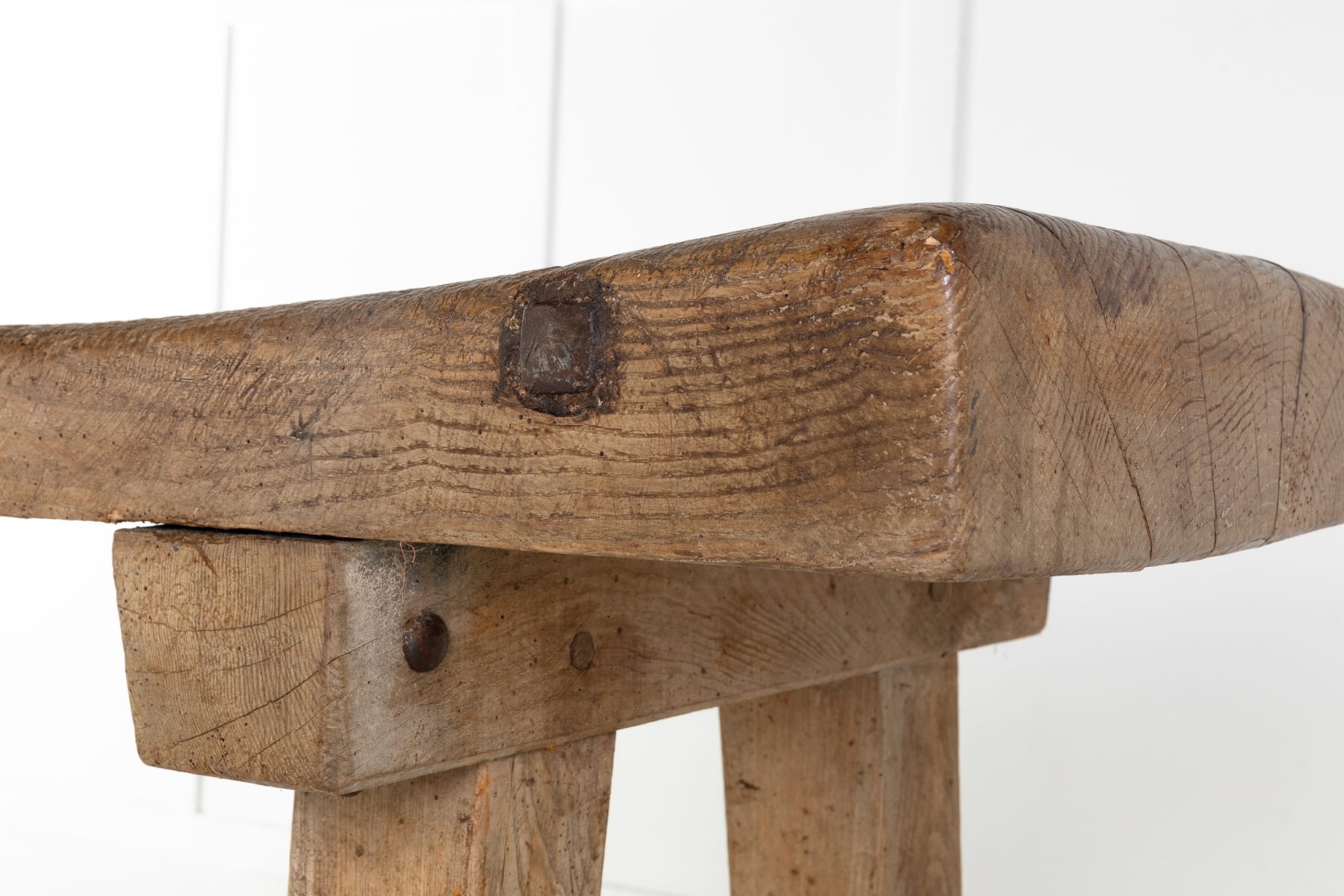 Rustic 19th Century English Chopping Block