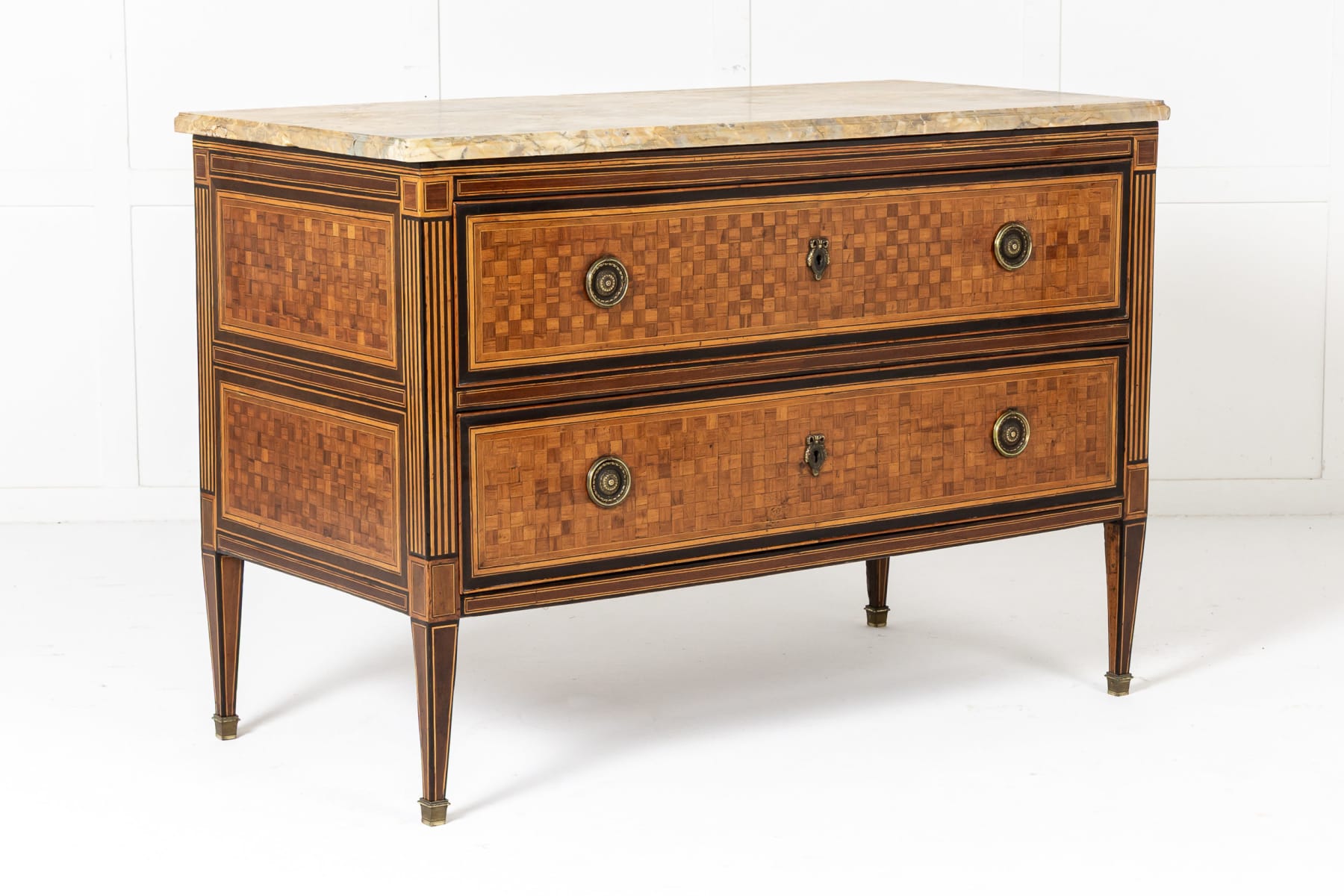 18th Century Italian Walnut and Rosewood Commode