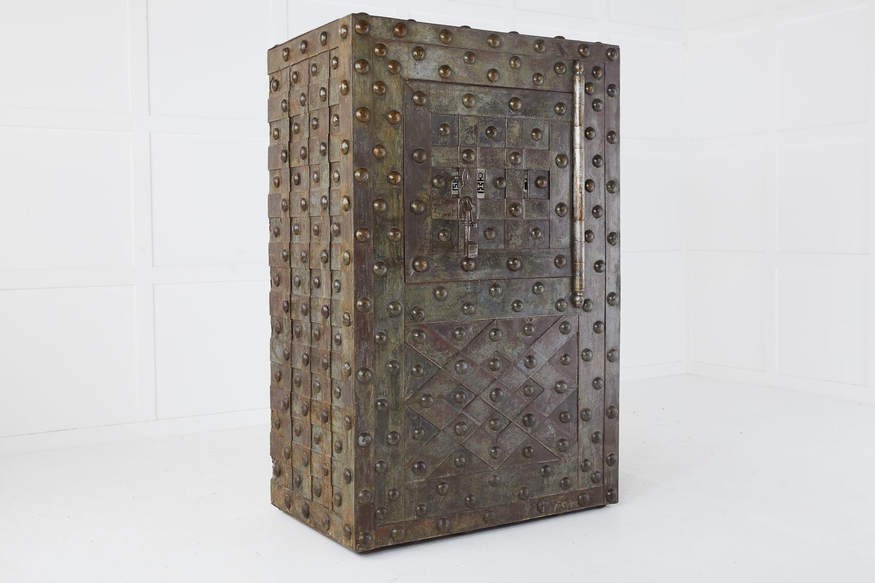 SOLD, Mid 19th Century Large French Wrought Iron Safe by Magaud De Charf