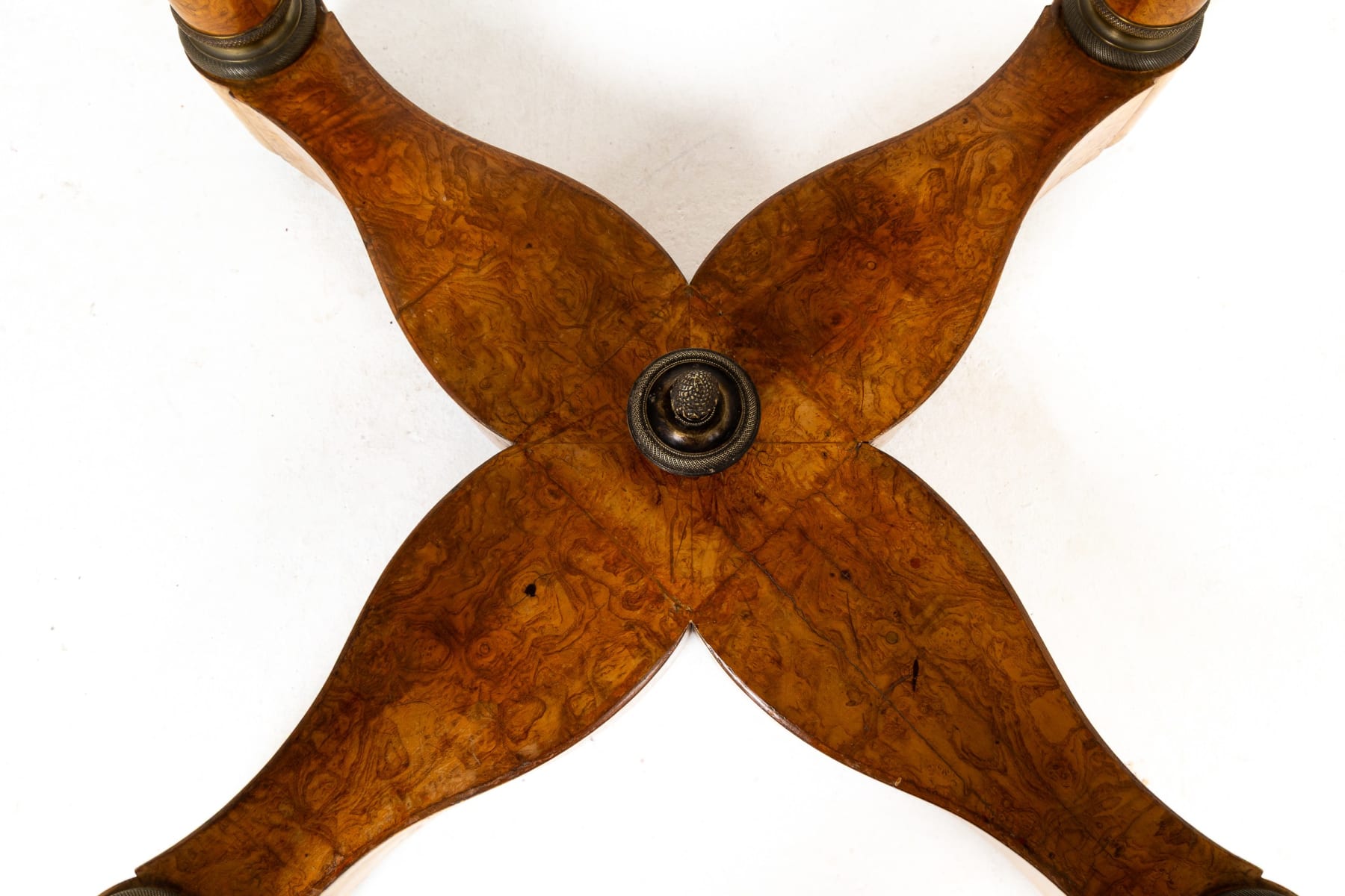 19th Century French Burr Wood Guéridon