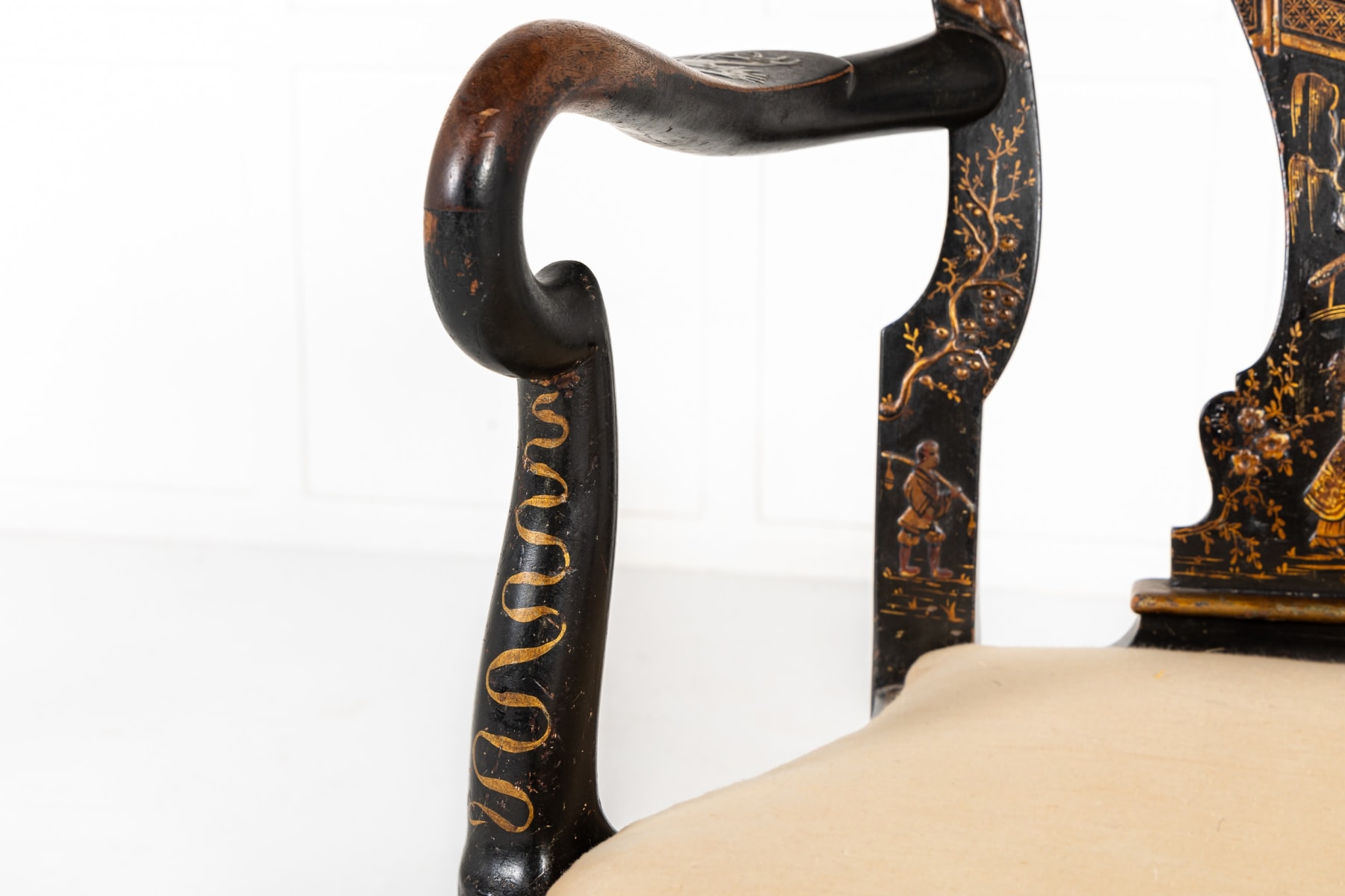 Japanned Open Armchair c.1910