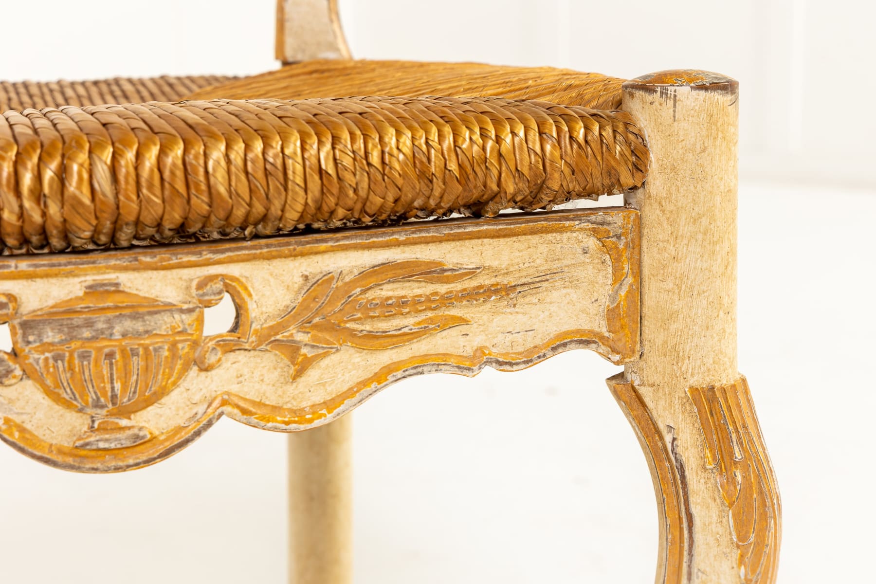 Set of Eight French Painted Chairs c.1940