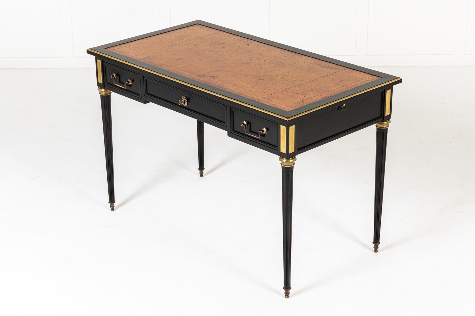 Mid 20th Century French Ebonised Bureau Plat