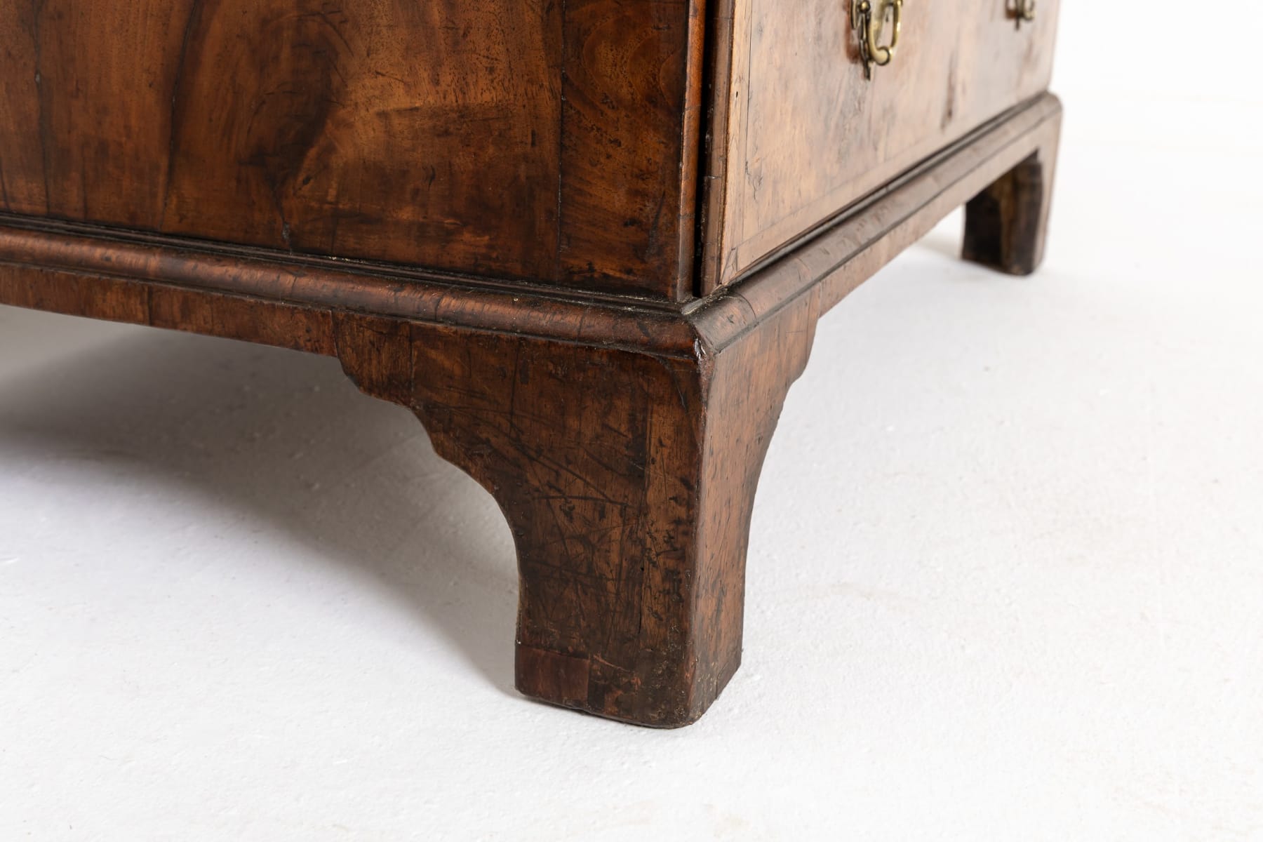 Early 18th Century English George I Walnut Bureau Bookcase