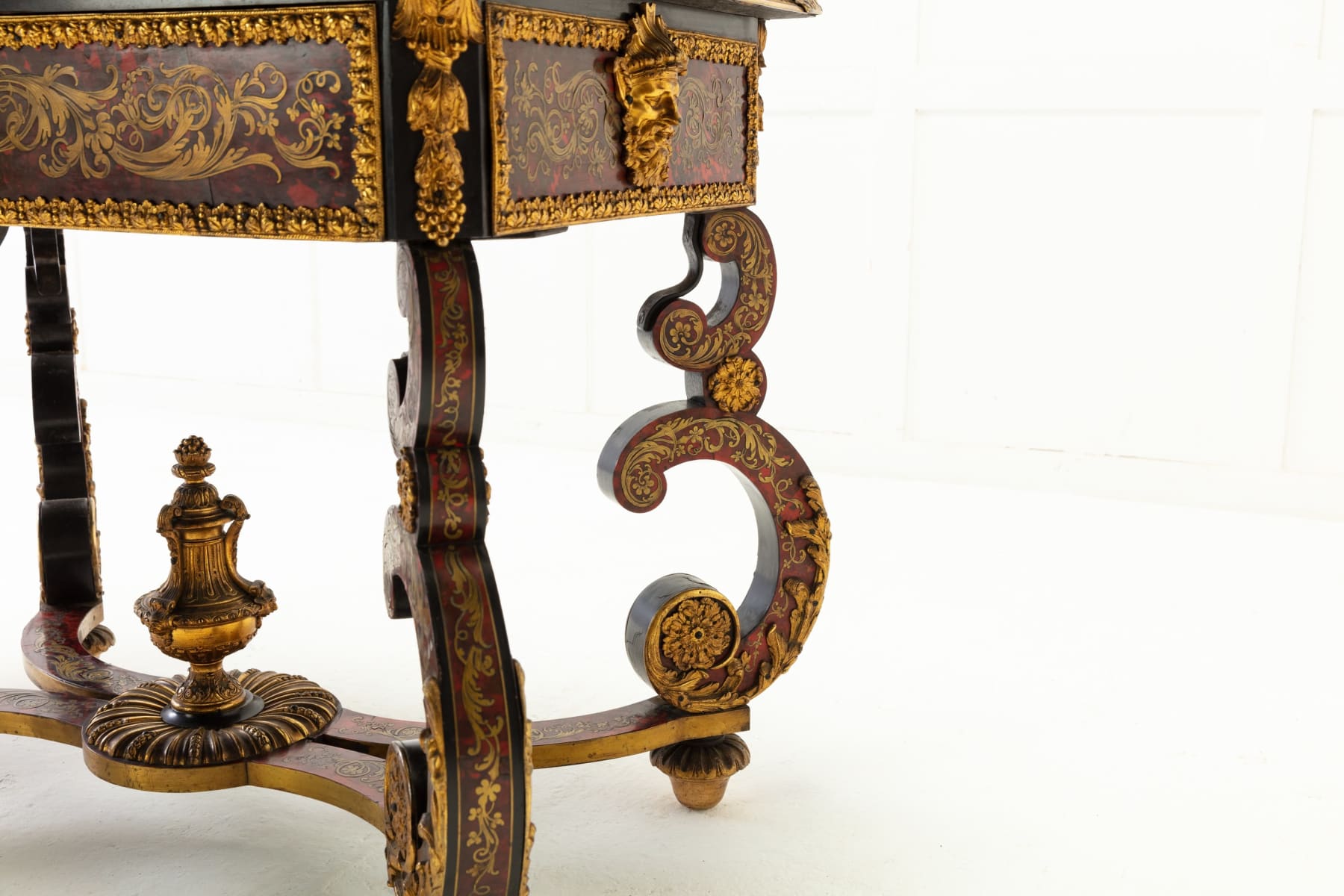 SOLD, 19th Century French Boulle Bureau Plat