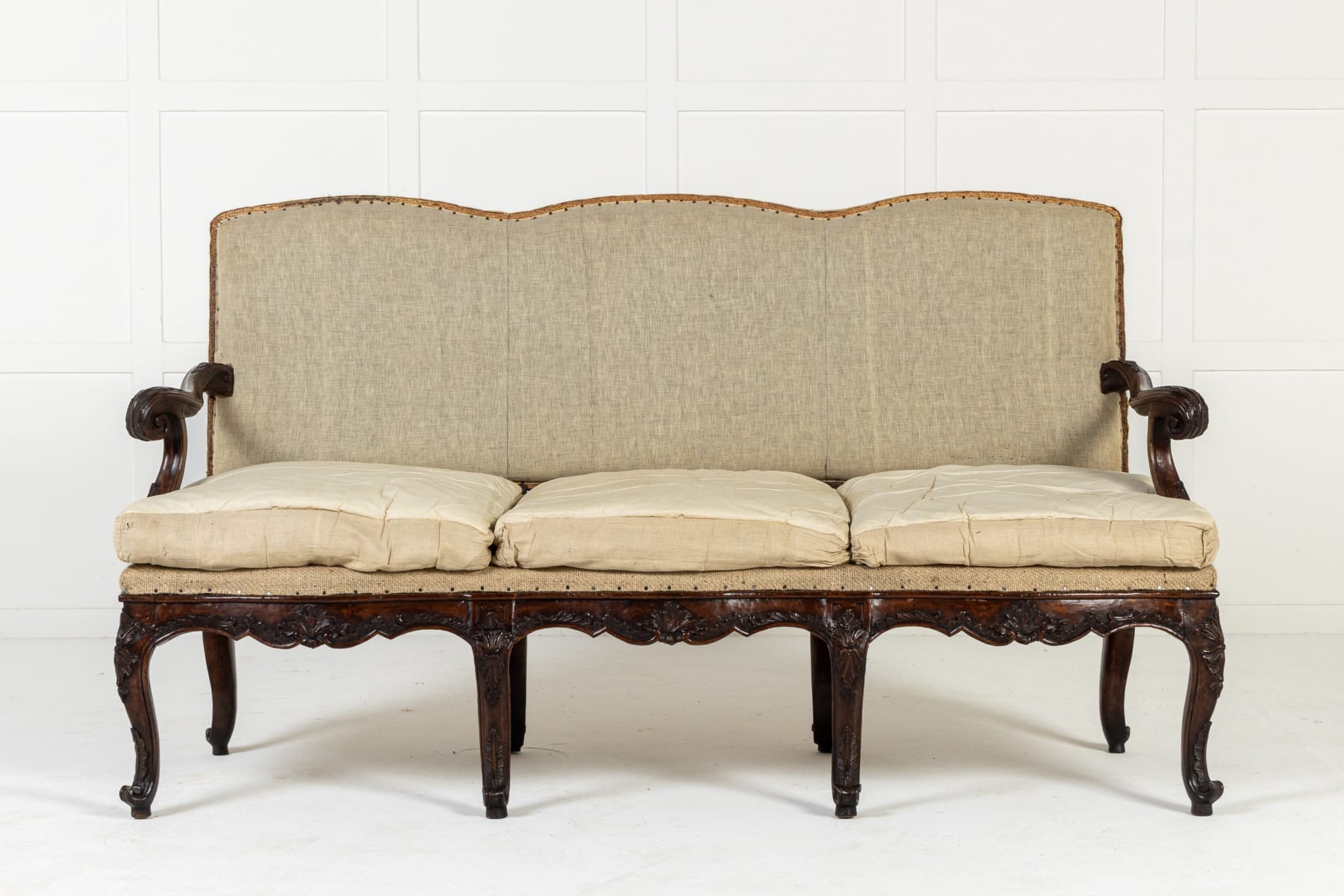 18th Century Italian Walnut Sofa