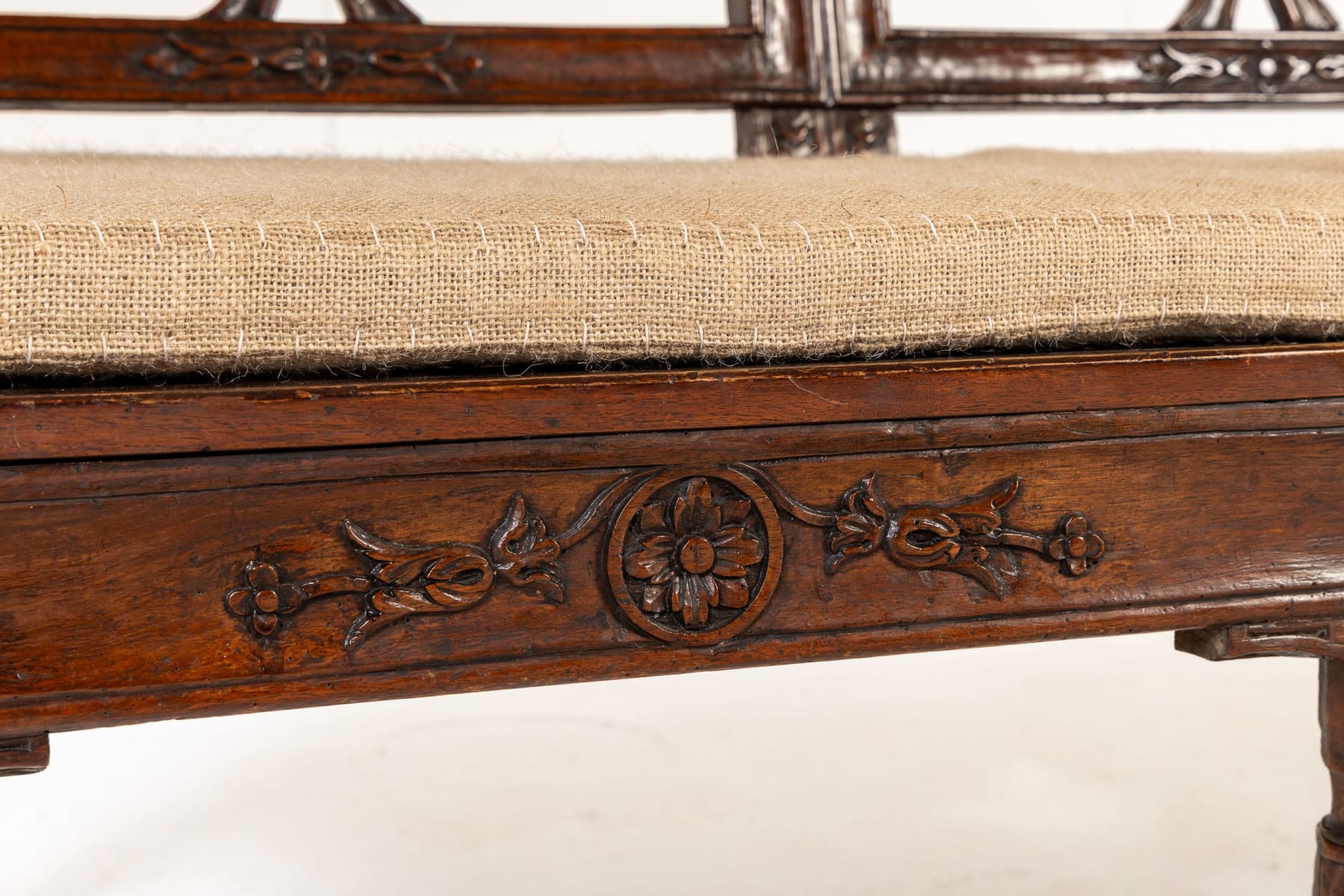 18th Century Italian Walnut Bench/Settee