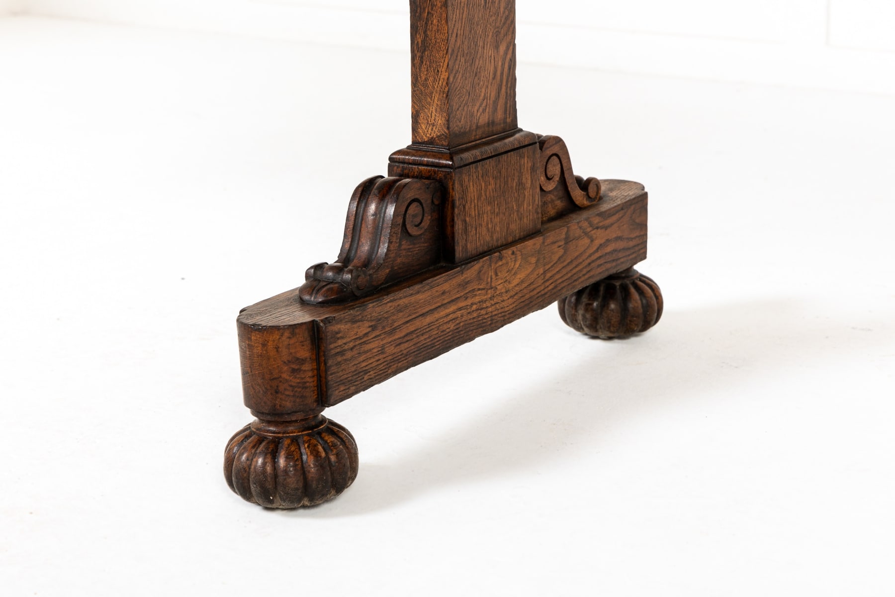 19th Century English Regency Oak Dumb Waiter
