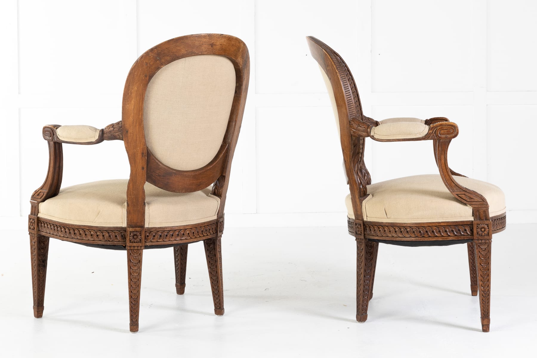 Pair of French 18th Century Armchairs