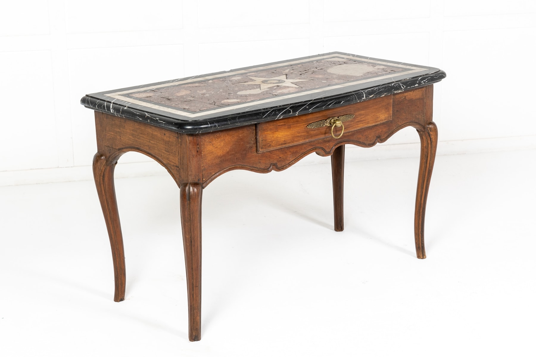 18th Century French Console Table with Marble Top