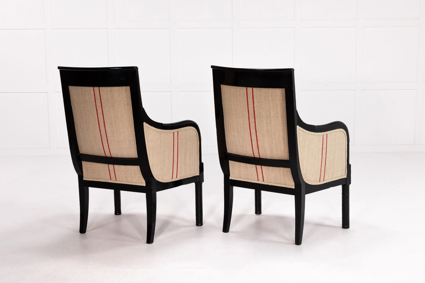 Pair of Early 19th Century Ebonised Chairs