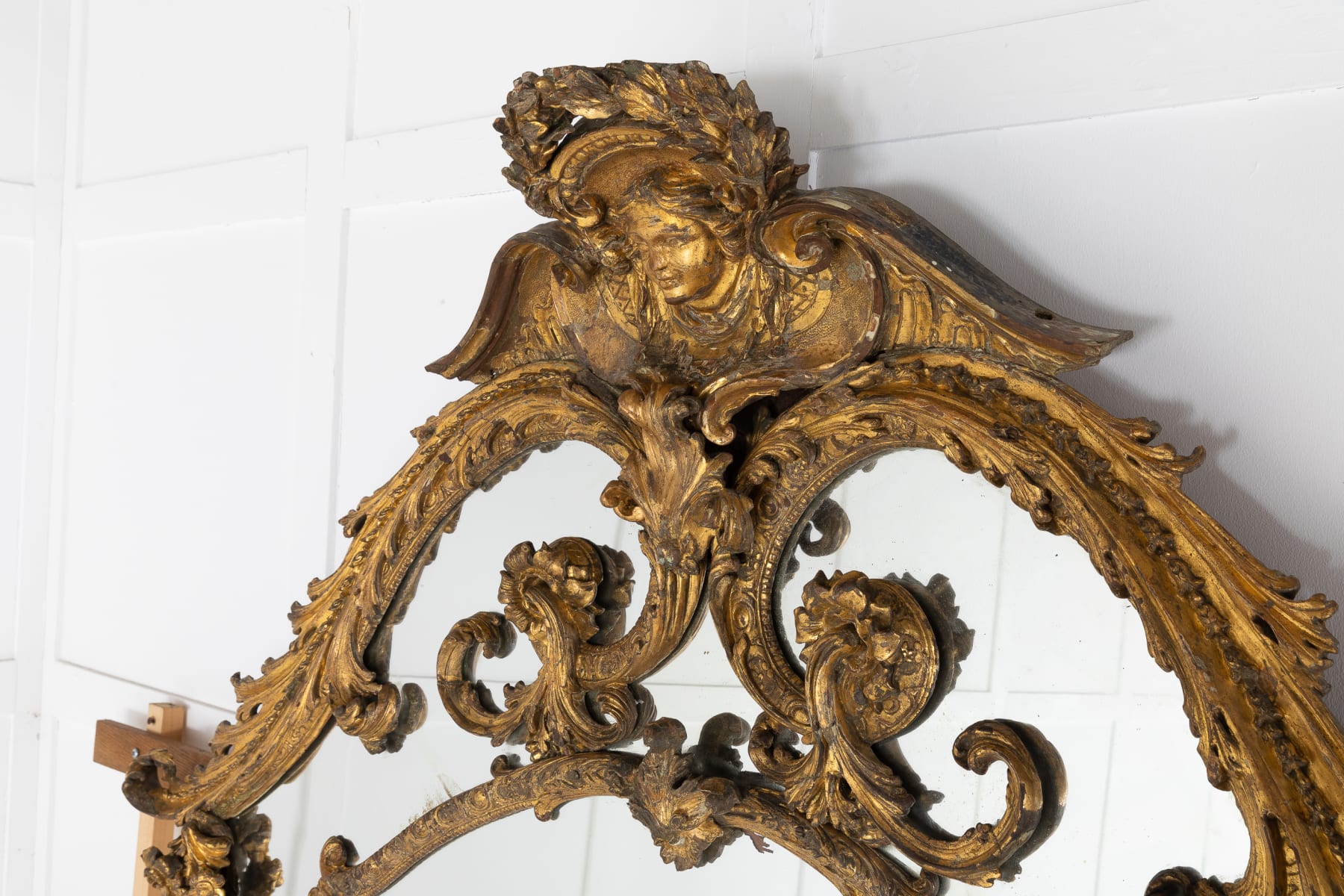 18th Century Italian Gilt Mirror made by Theodoro Montarsolo