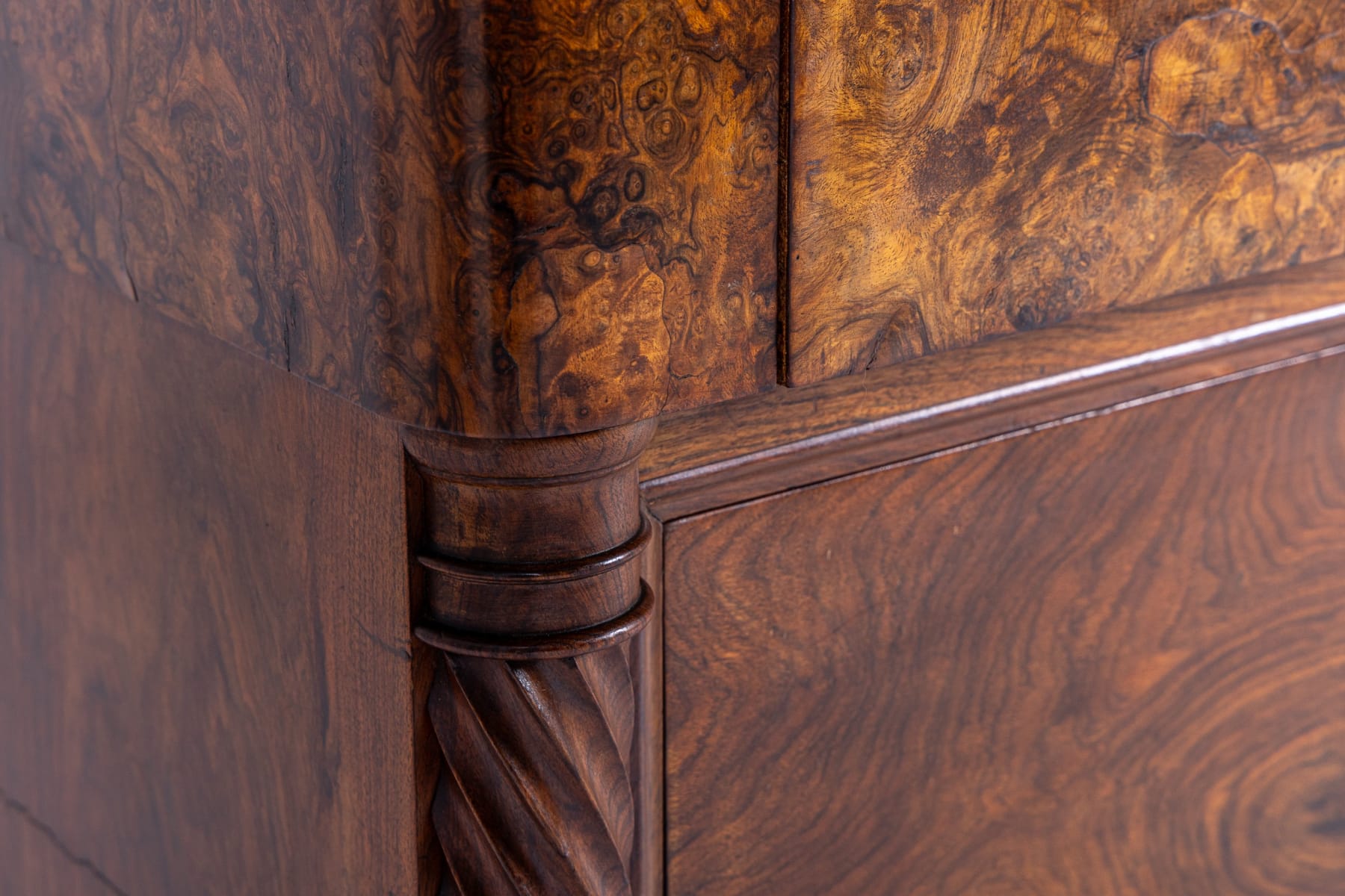 Pair of 19th Century Italian Walnut Commodes