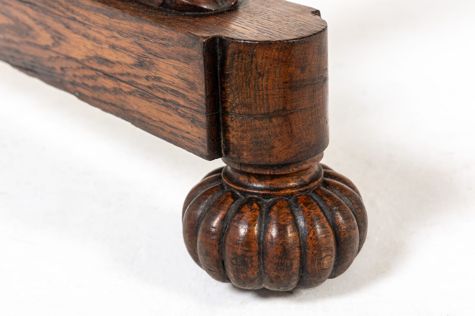 19th Century English Regency Oak Dumb Waiter