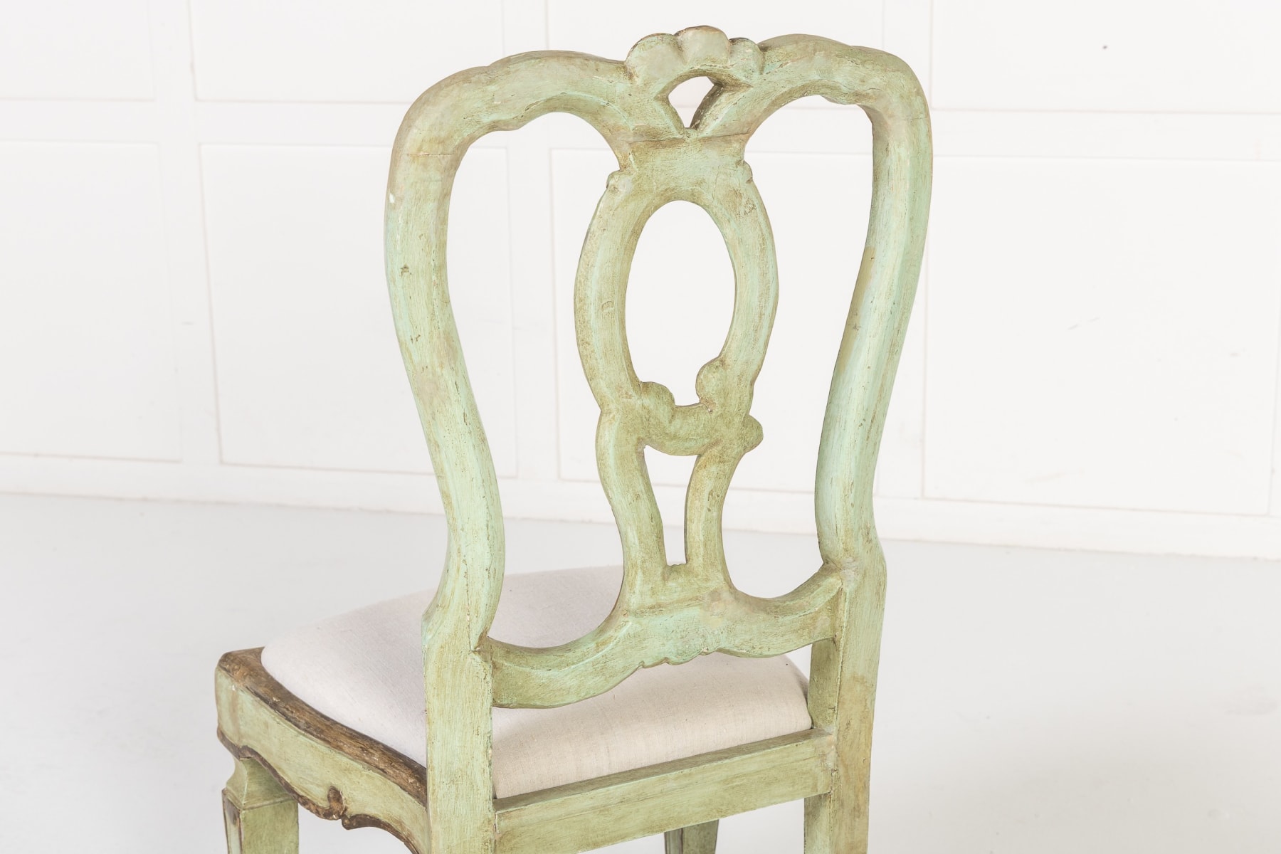Set of Ten 18th Century Italian Painted Chairs