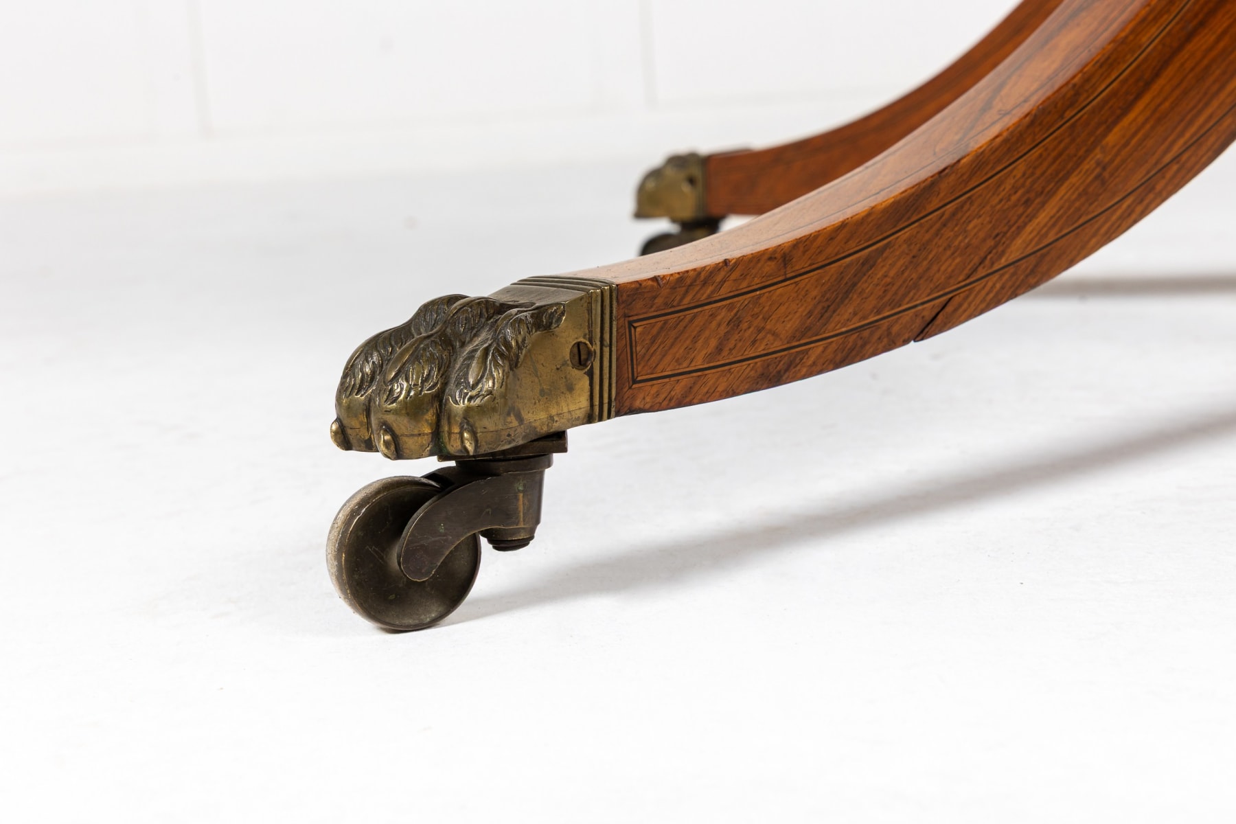 19th Century English Regency Teak Drum Table