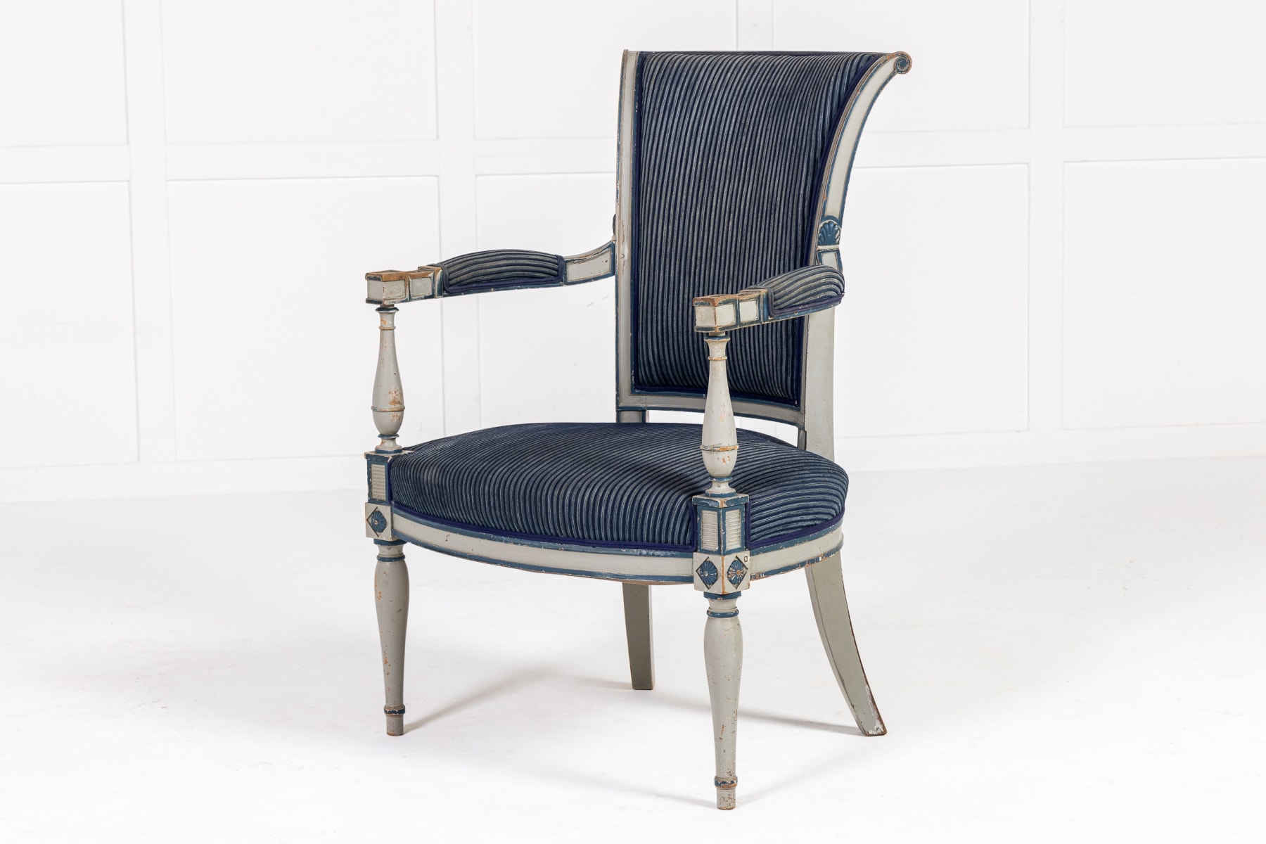 Pair of 19th Century French Painted Armchairs