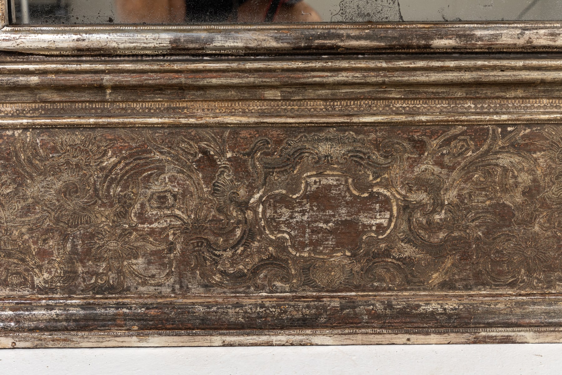 Large Scale 18th Century Italian Gilt Mirror