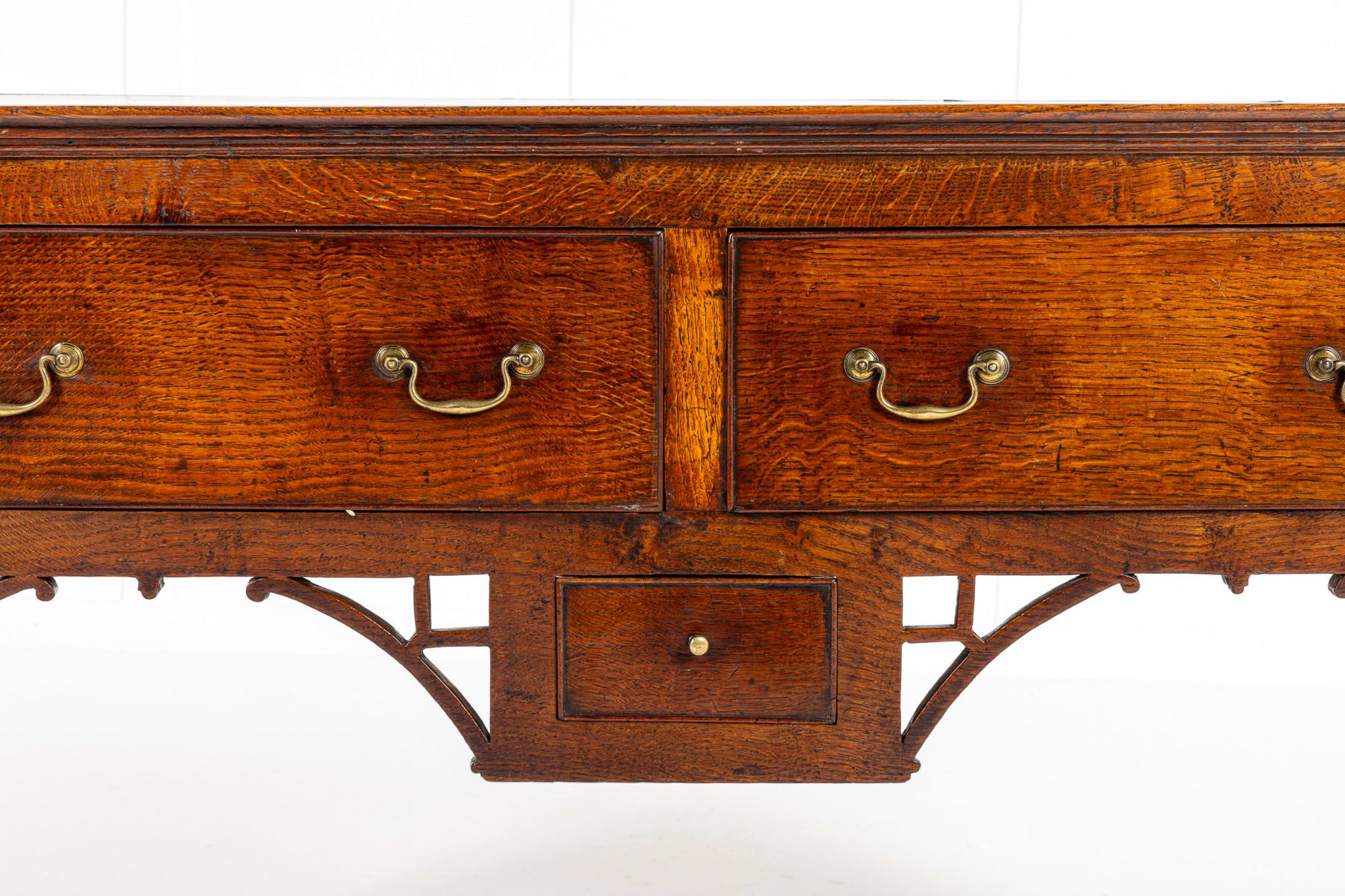 Small 18th Century English Oak Dresser Base