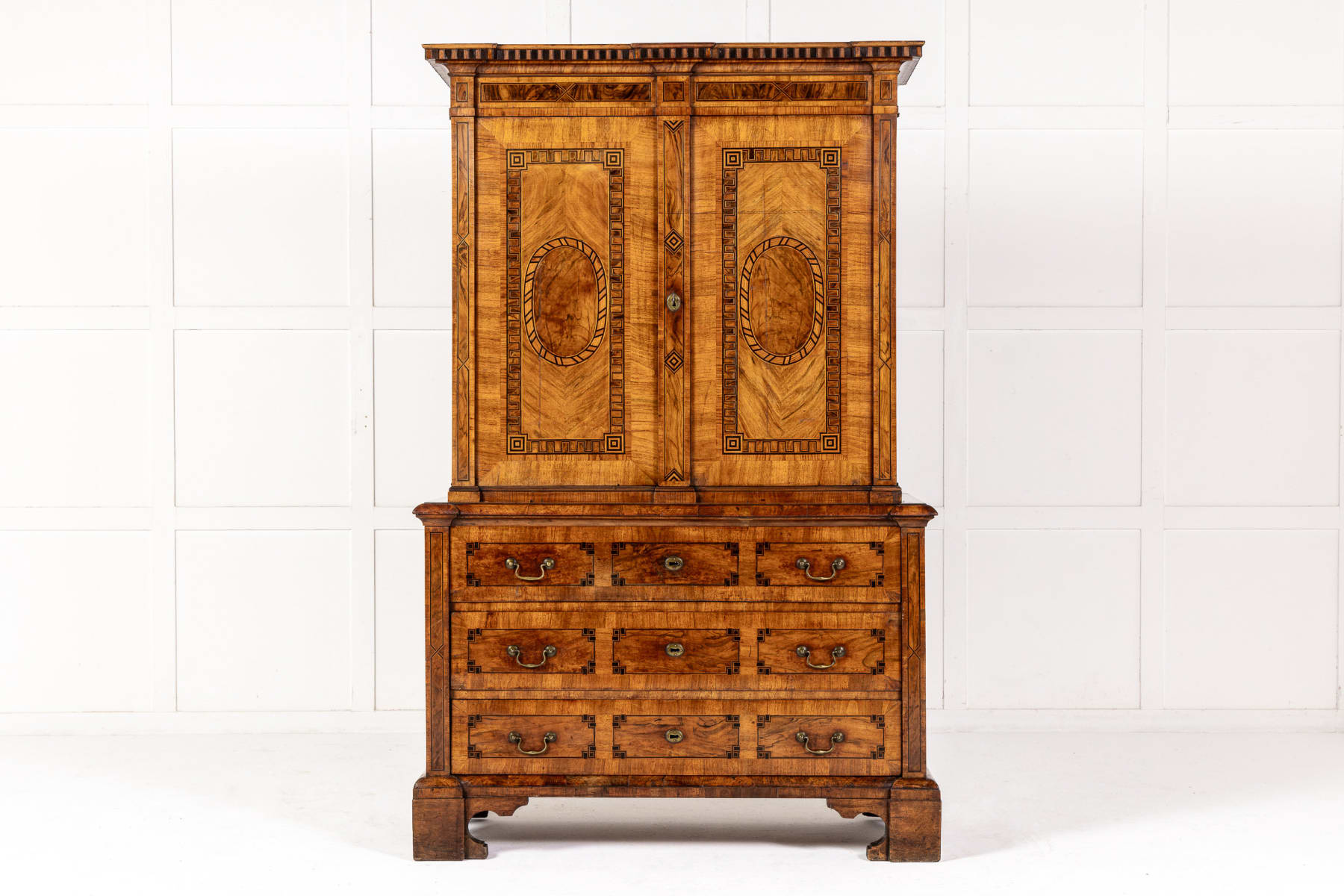 Late 18th Century German Walnut and Marquetry Cabinet