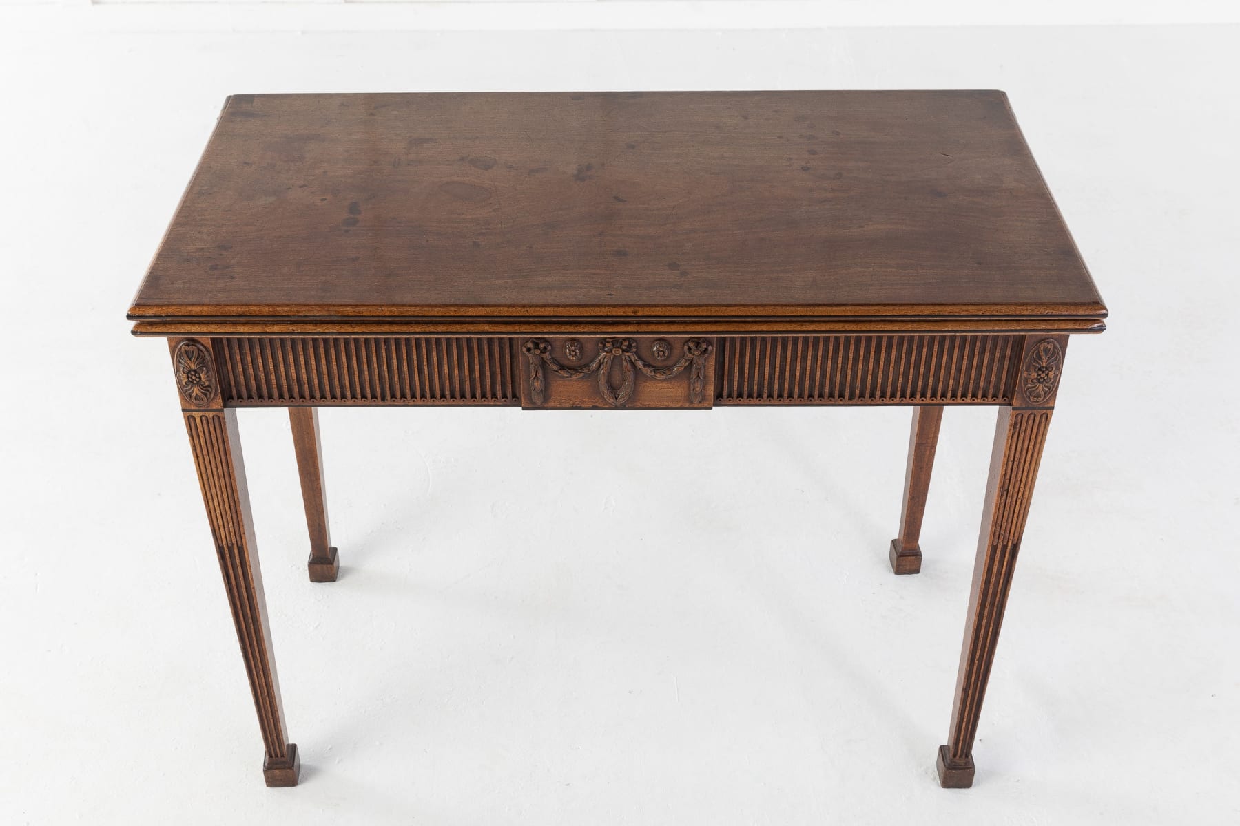 18th Century George III Mahogany Tea Table