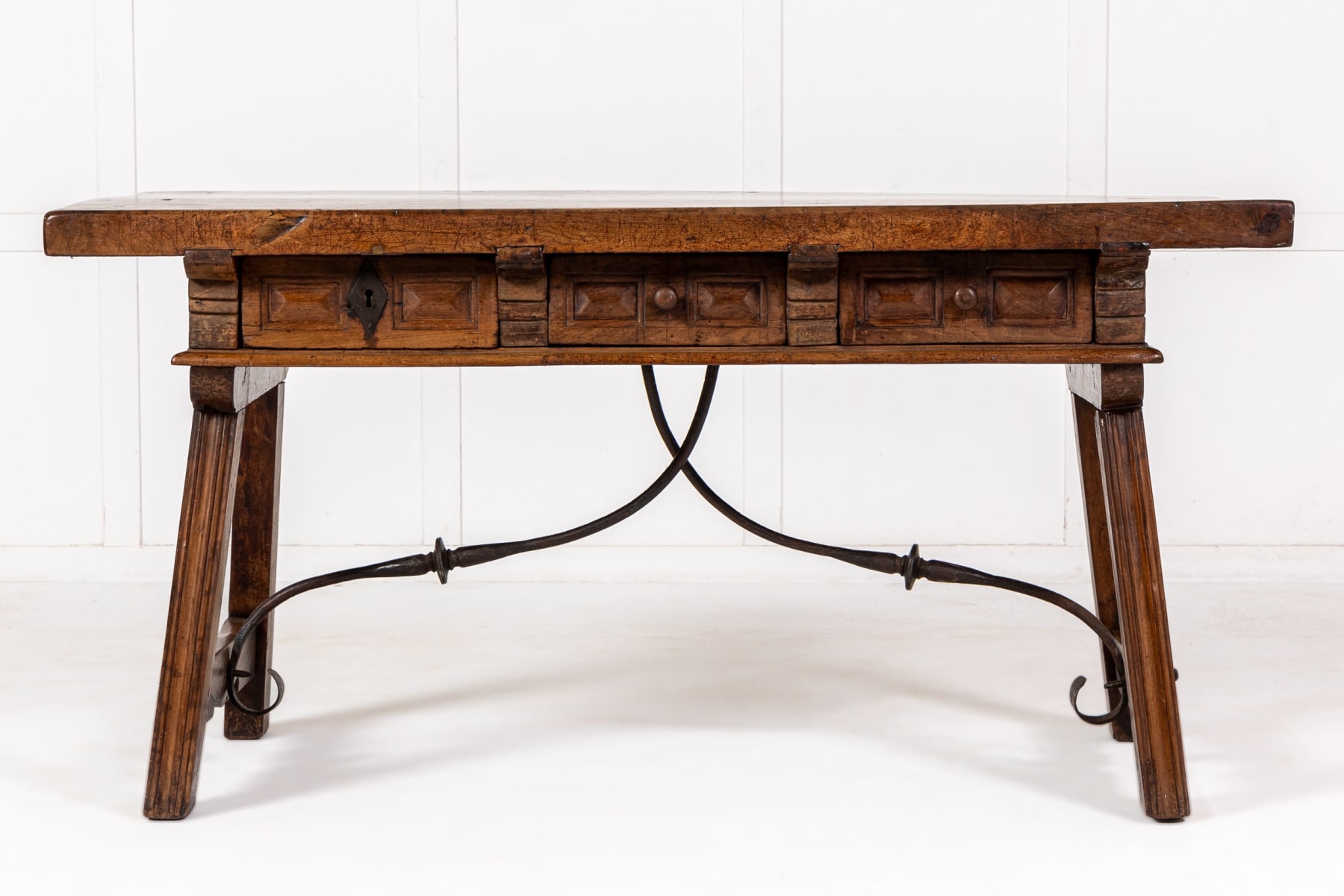 17th Century Spanish Trestle Table 17th Century Spanish Trestle Table