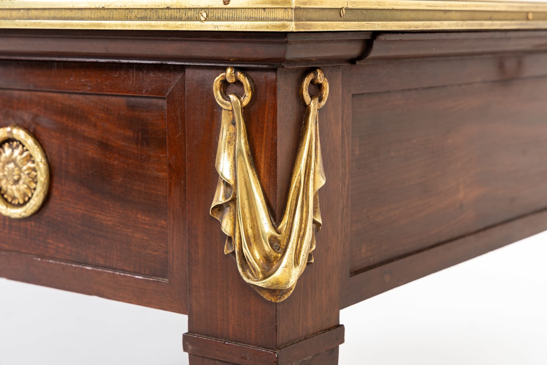 19th Century French Mahogany Bureau Plat