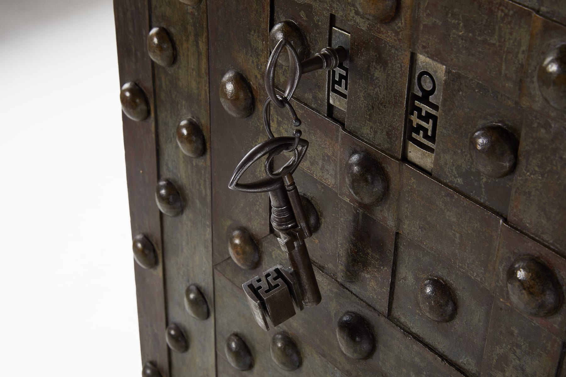 SOLD, Mid 19th Century Large French Wrought Iron Safe by Magaud De Charf