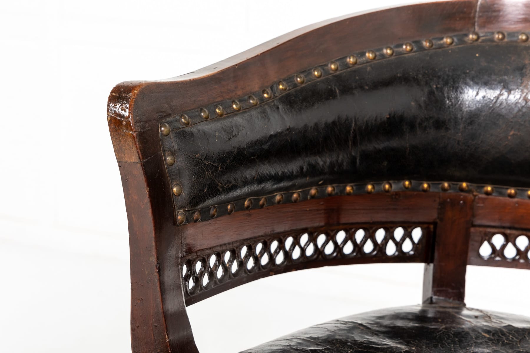 18th Century Italian Mahogany Desk Chair