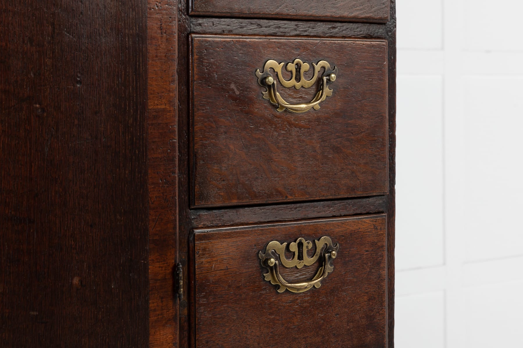 SOLD, English George III Oak Chest on Chest